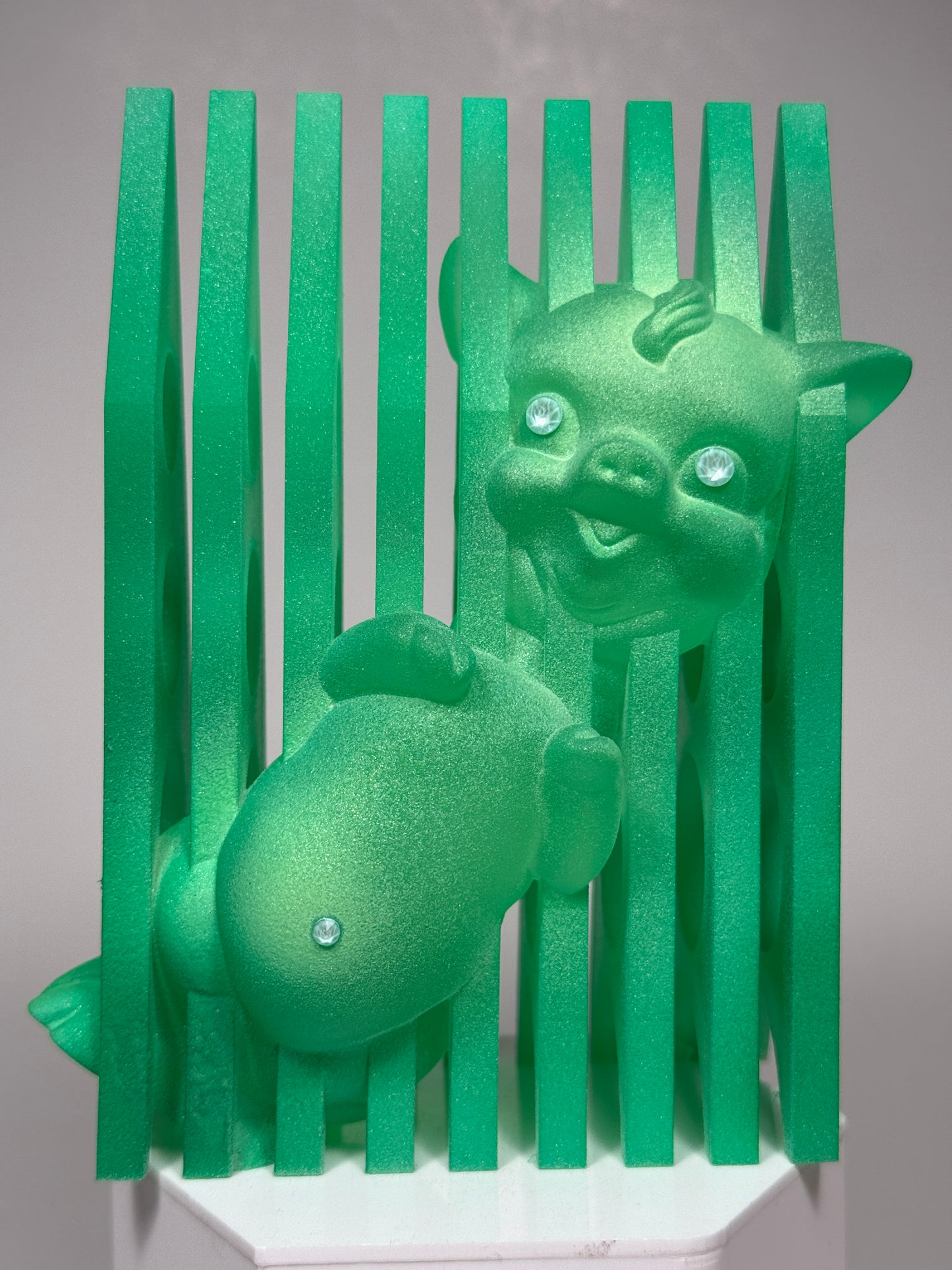 Blocked Twisty Pig: Glow Green