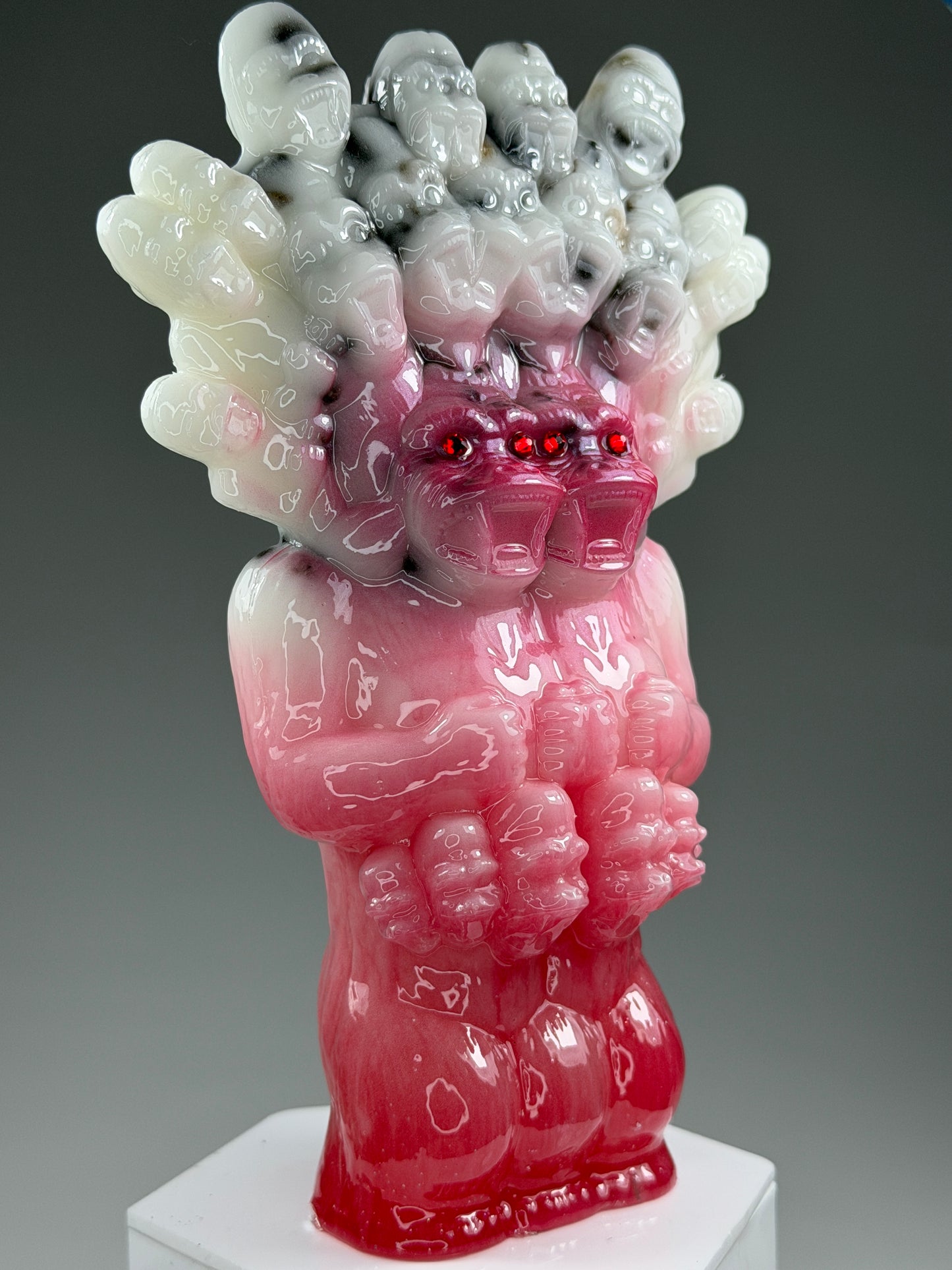 Mega God Ape Lord Freak: White/Red Fade Glow