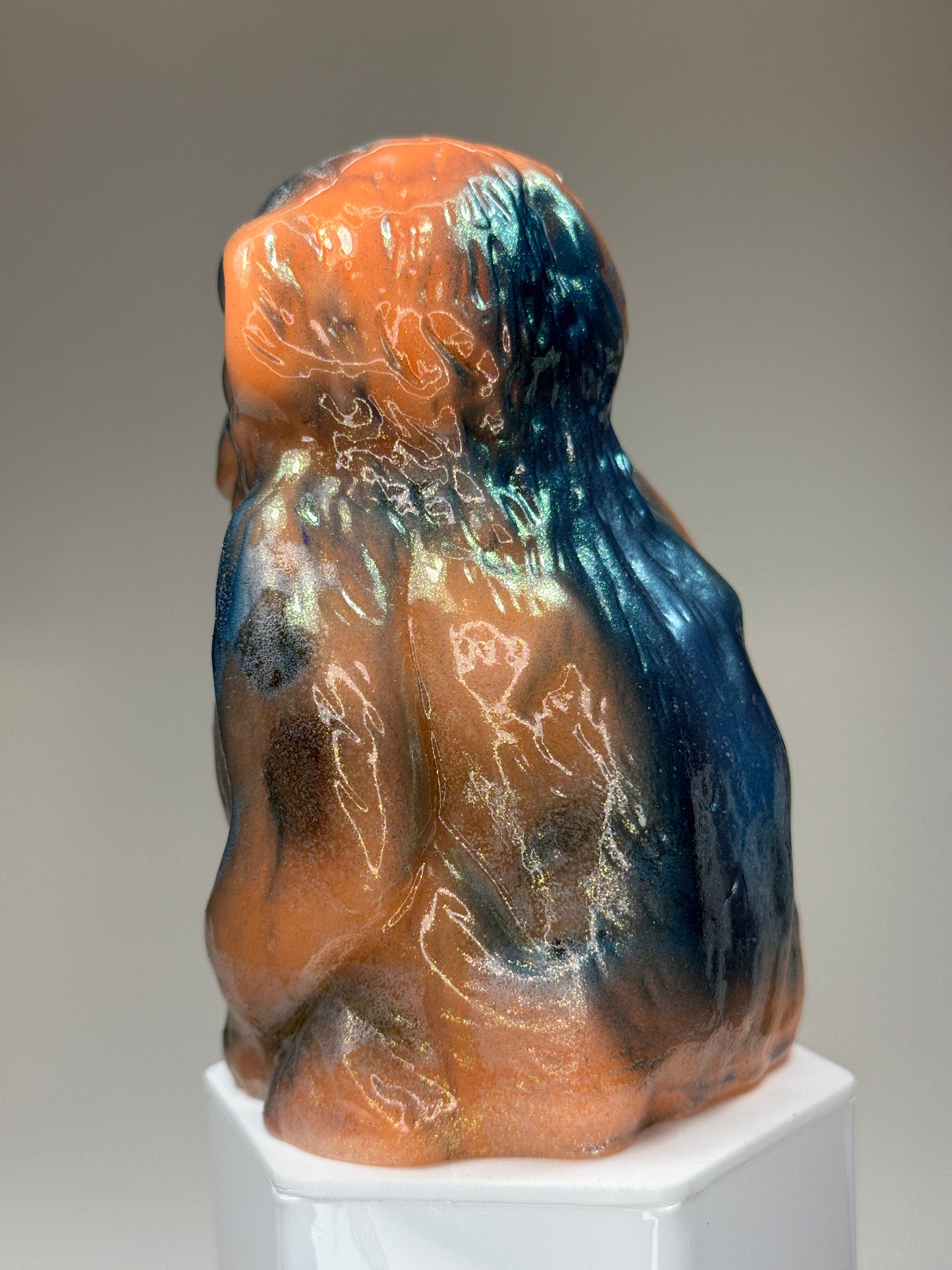 Sitting Monkey: Orange Glow Squat