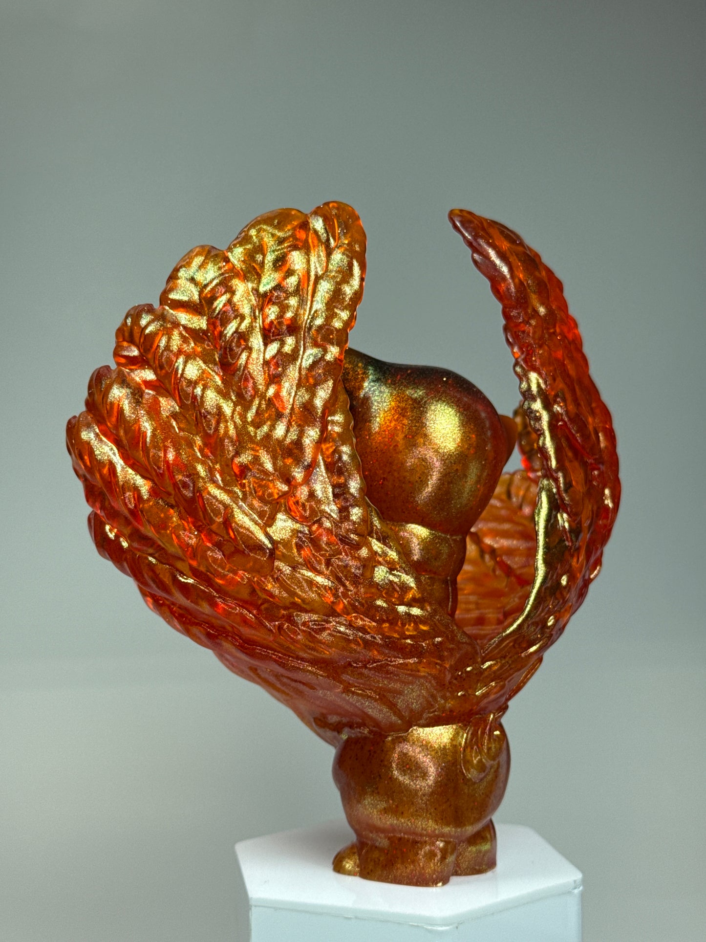 Winged Twisted Pig: Glitter Orange