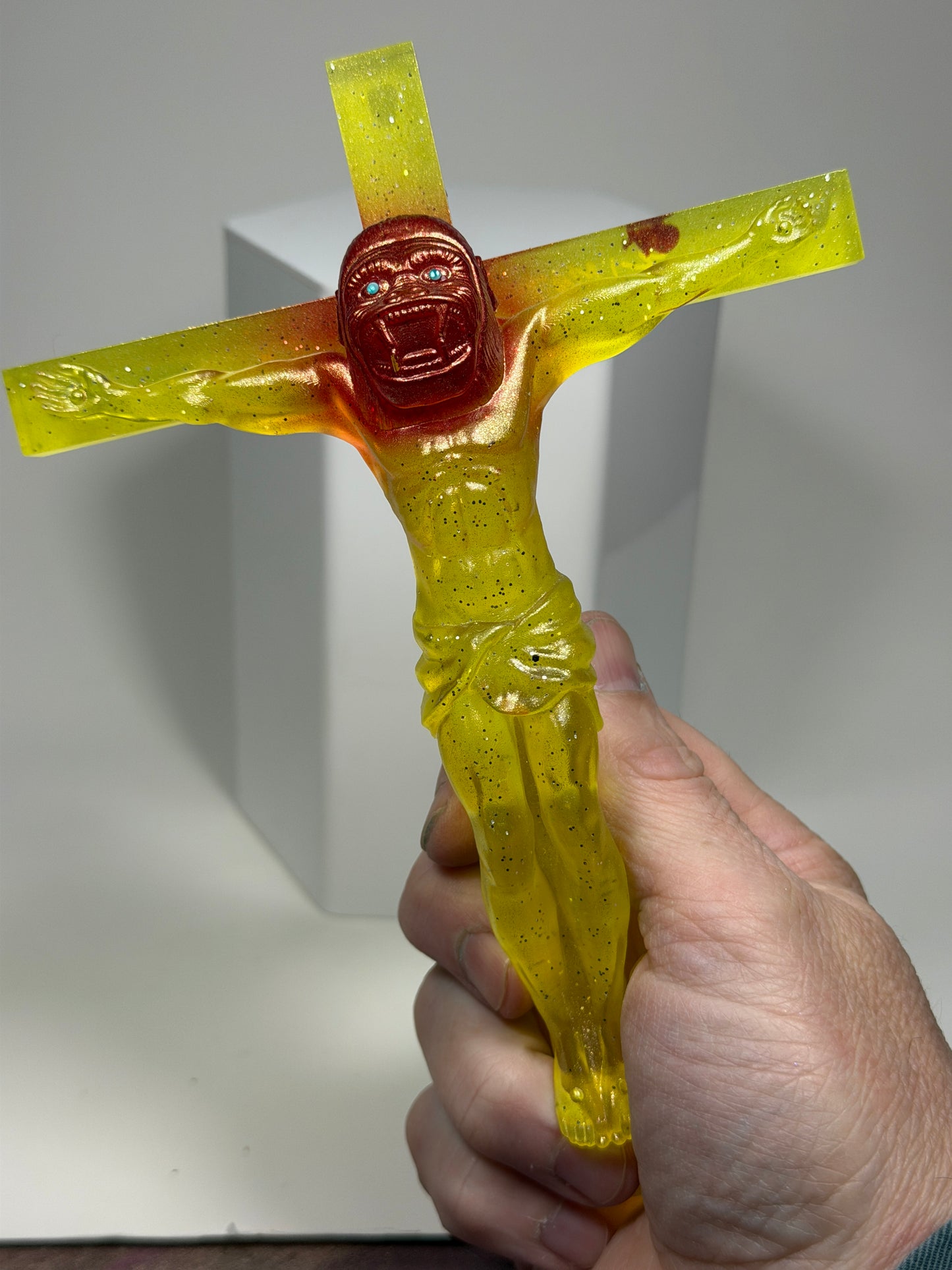 Christ on the Cross but he is an Ape (Big Choice)