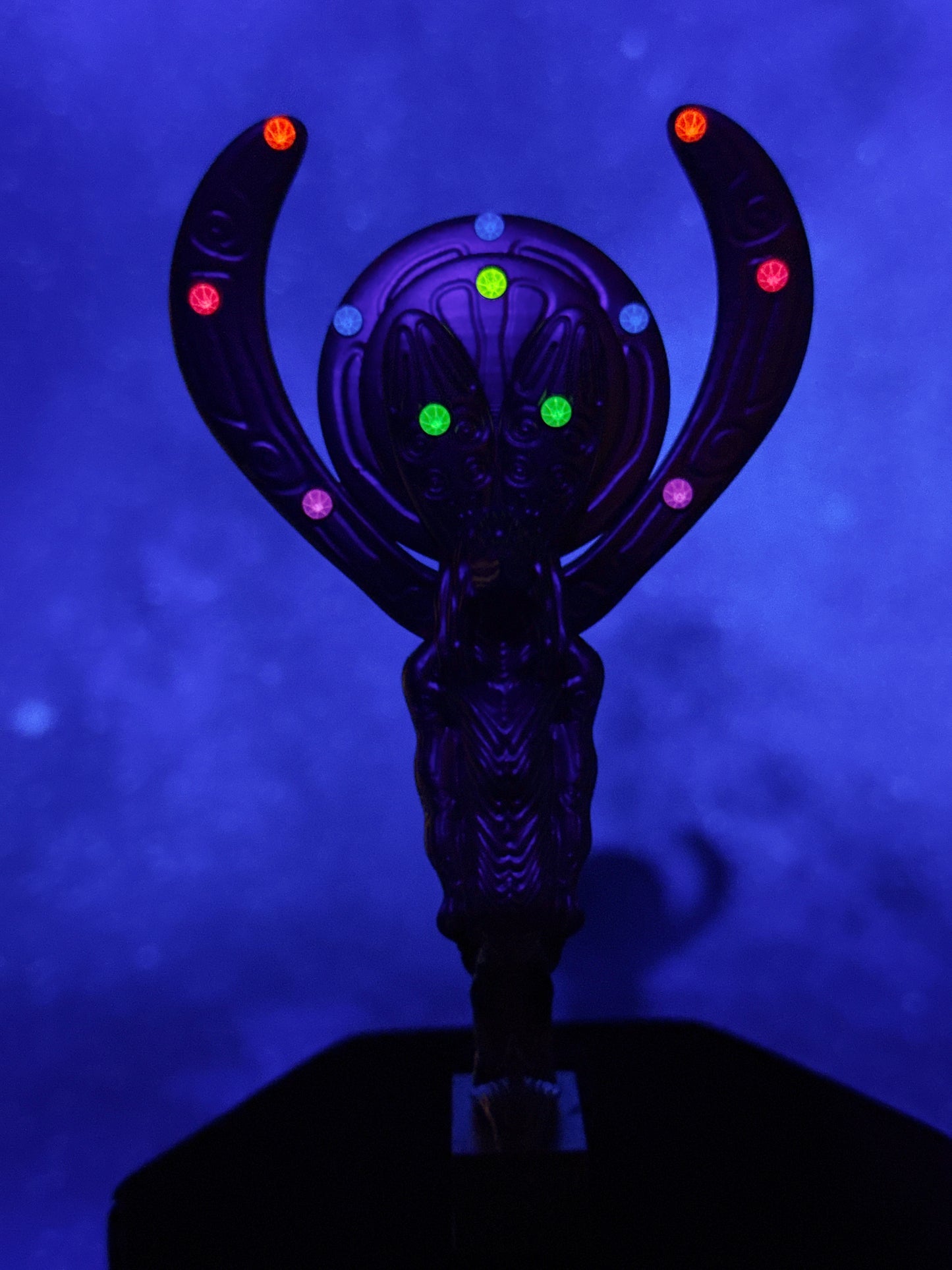 Ibis Serpent Mummy: Gold with Neon Rhinestones