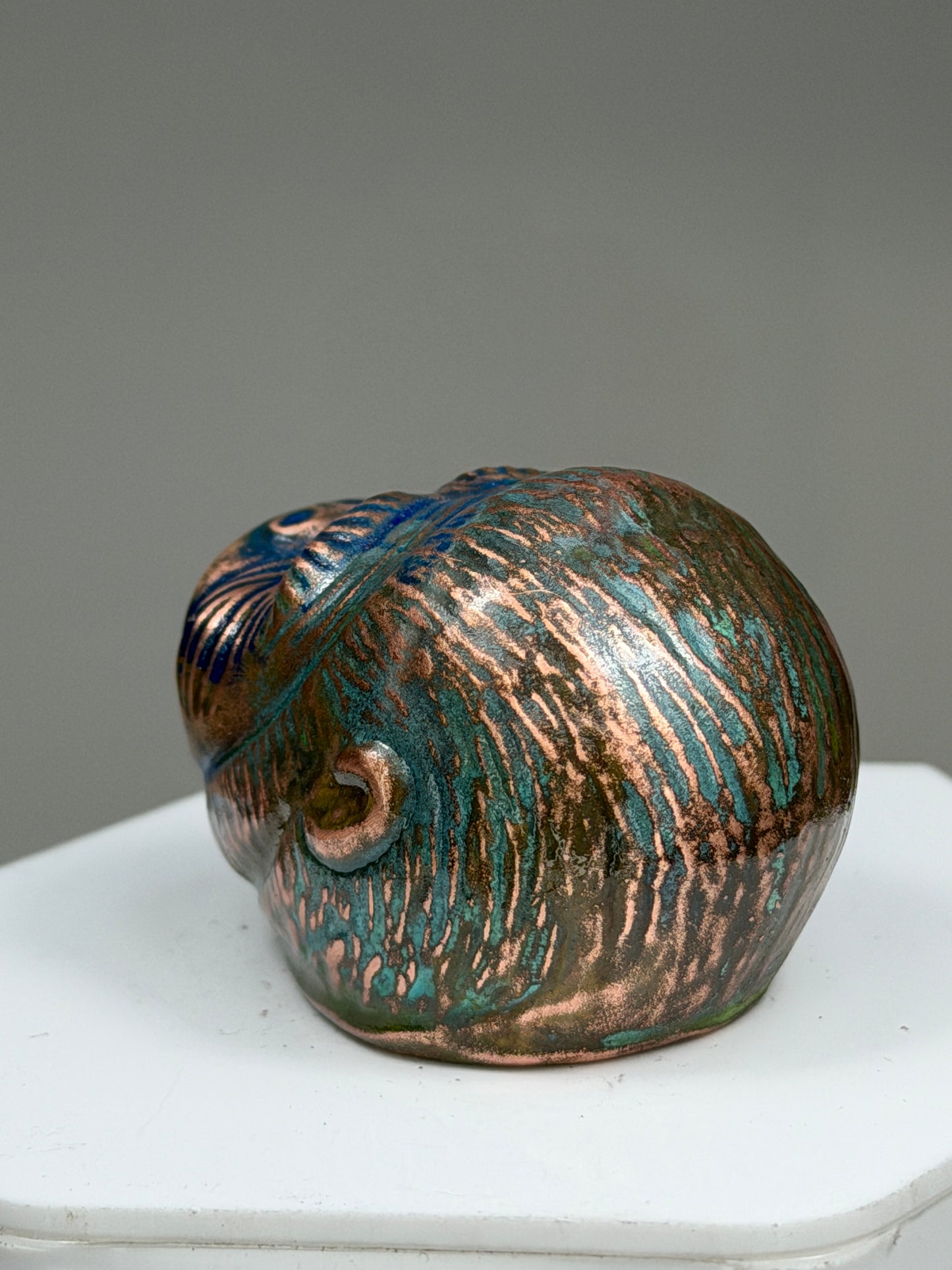 Ape Head: Copper Plated Recess
