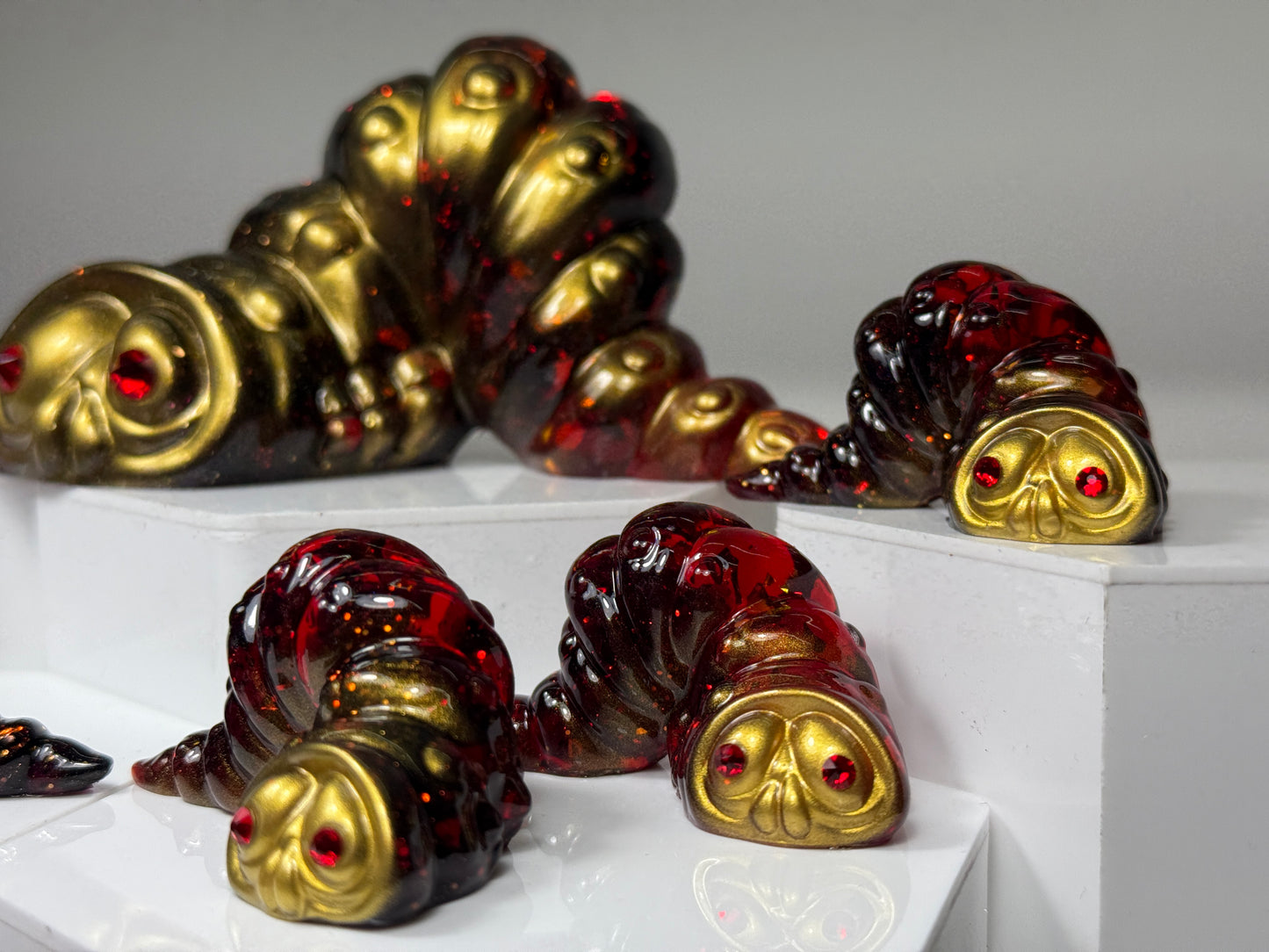 Worm: Golden Red Set of 7