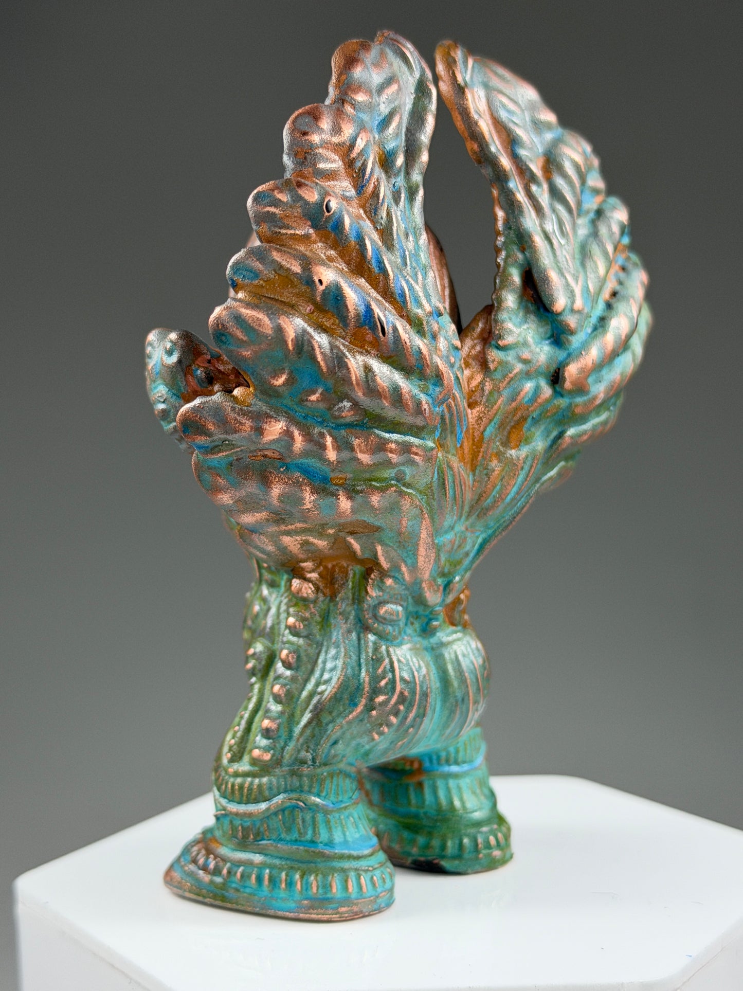 Winged Sphinx Ape: Cooper Plated Wisdom