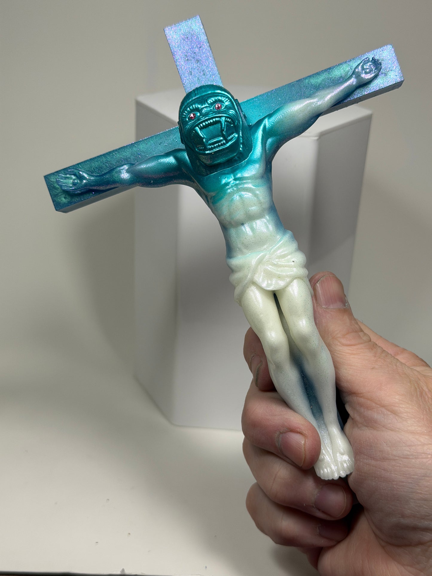 Christ on the Cross but he is an Ape (Big Choice)