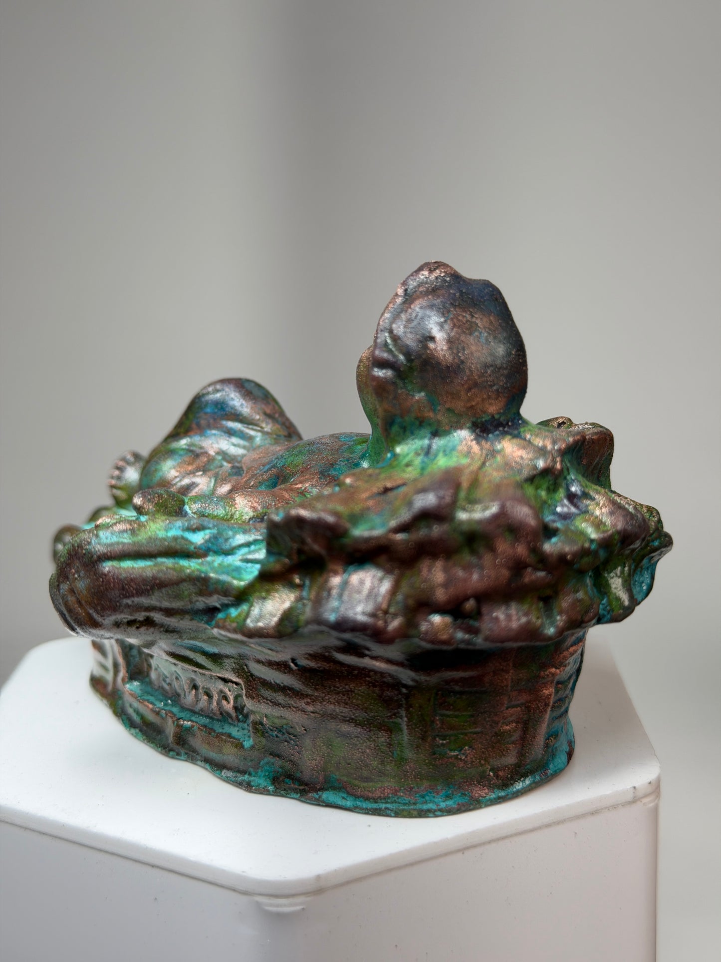 Big Hand Baby Jesus: Copper Plated Pinch