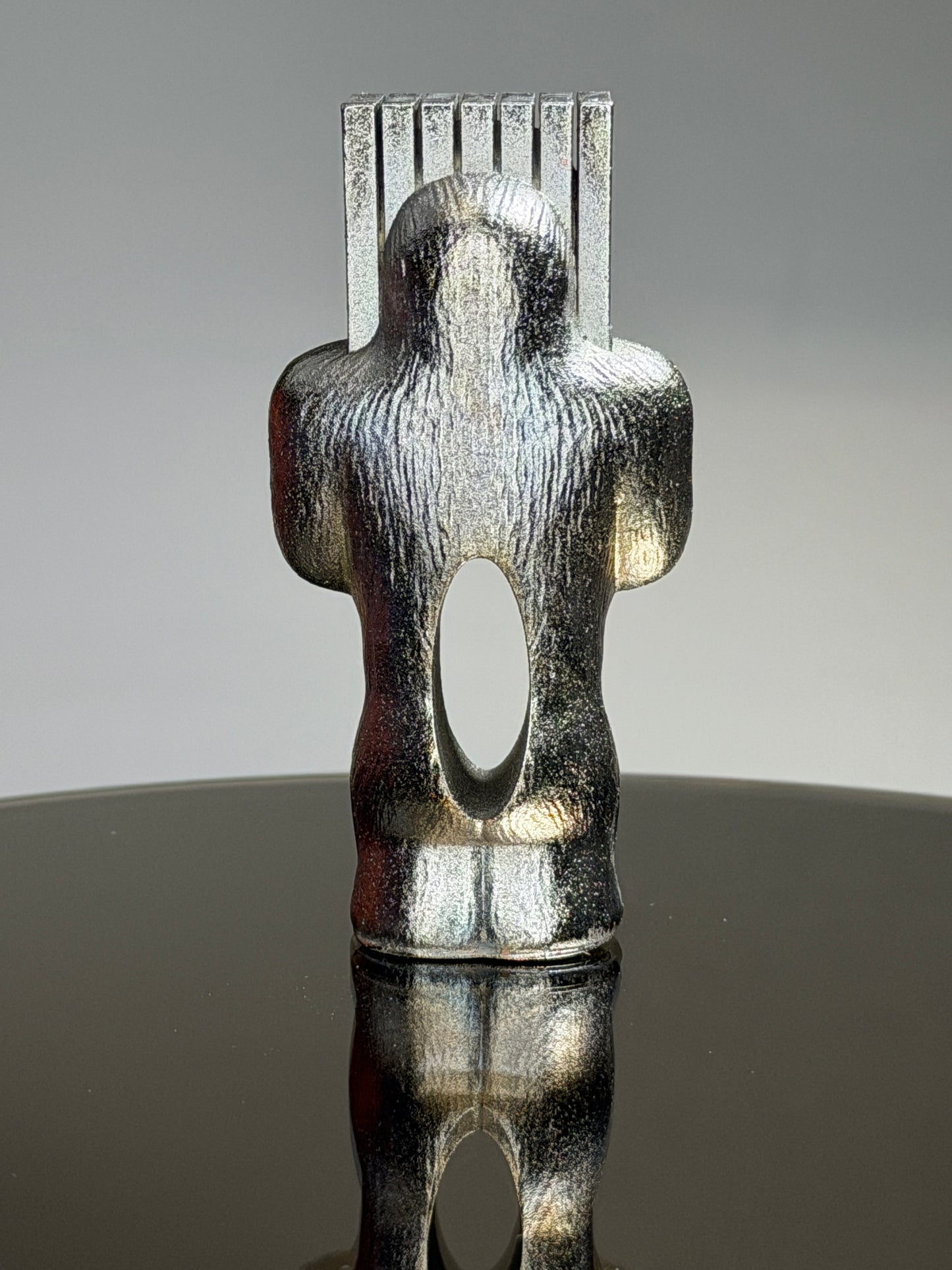 Monolith Head Ape: Chrome Plated Blocky