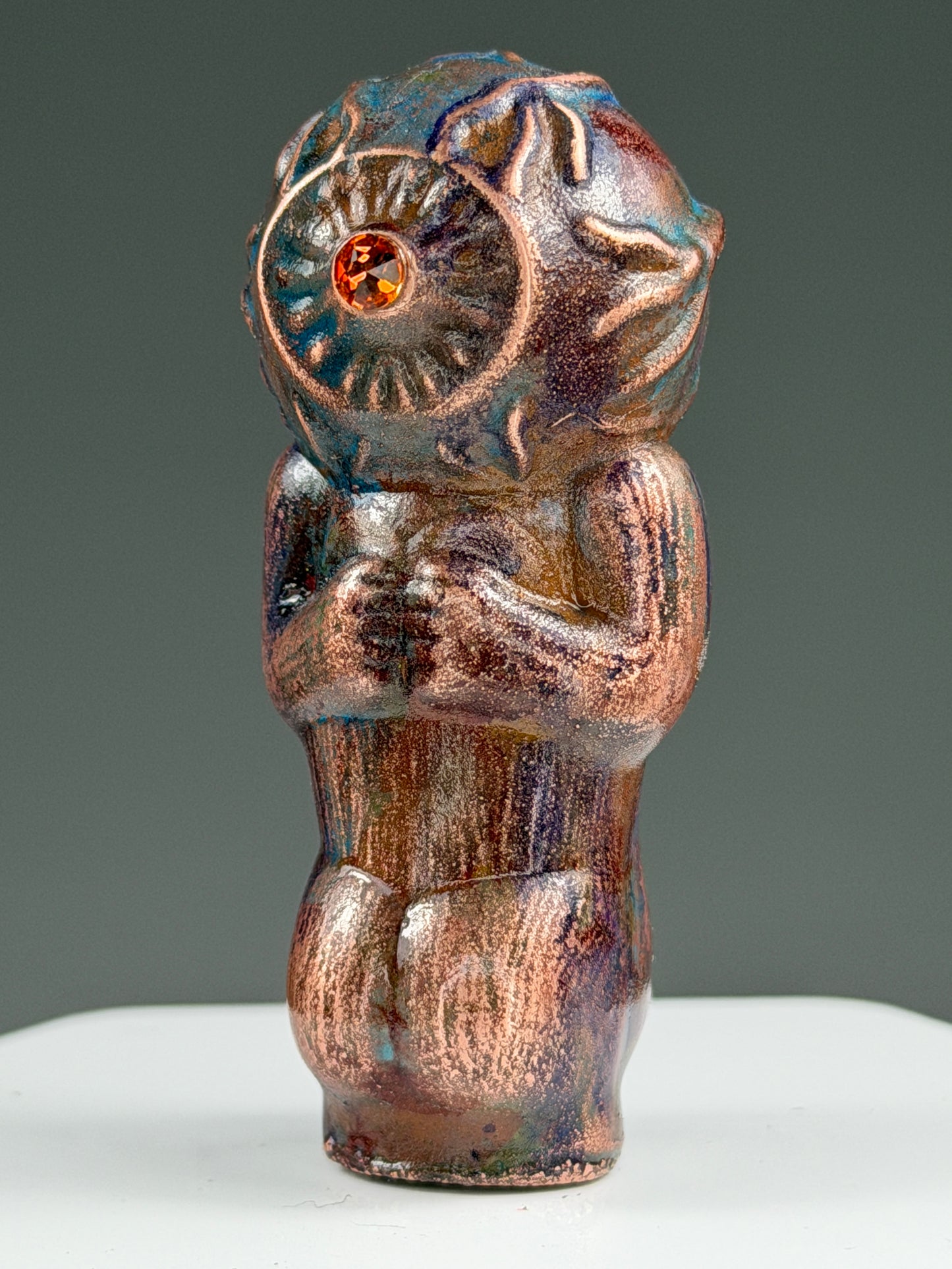 Big Eye Ape: Copper Plated Blink