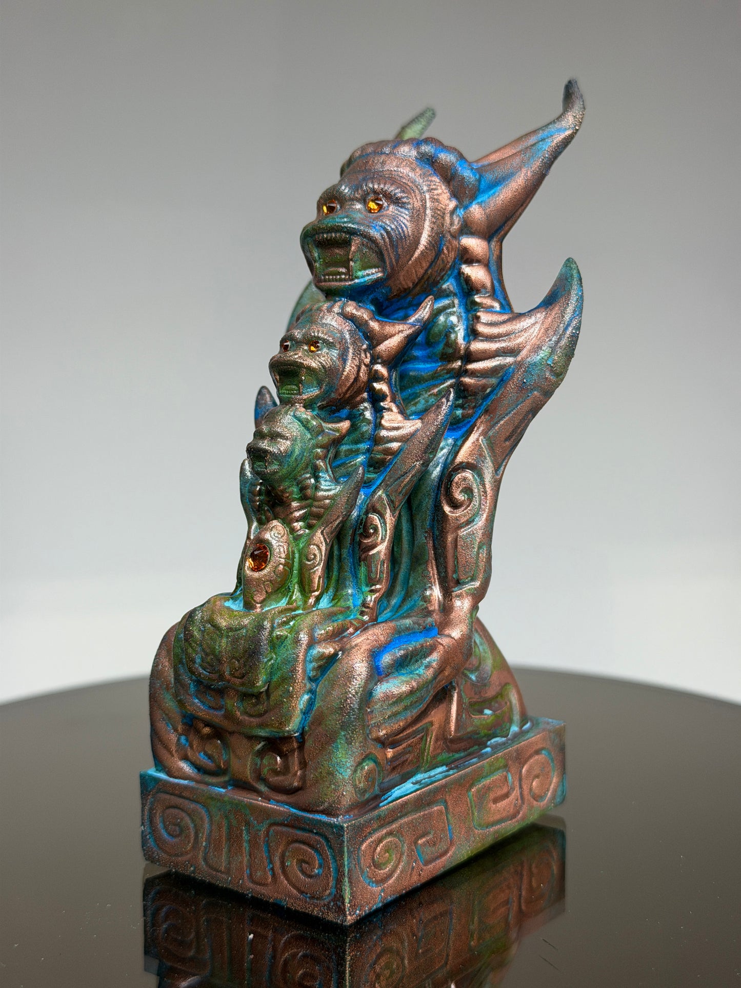 Egyptian Cosmonaut Apes: Copper Plated Stack