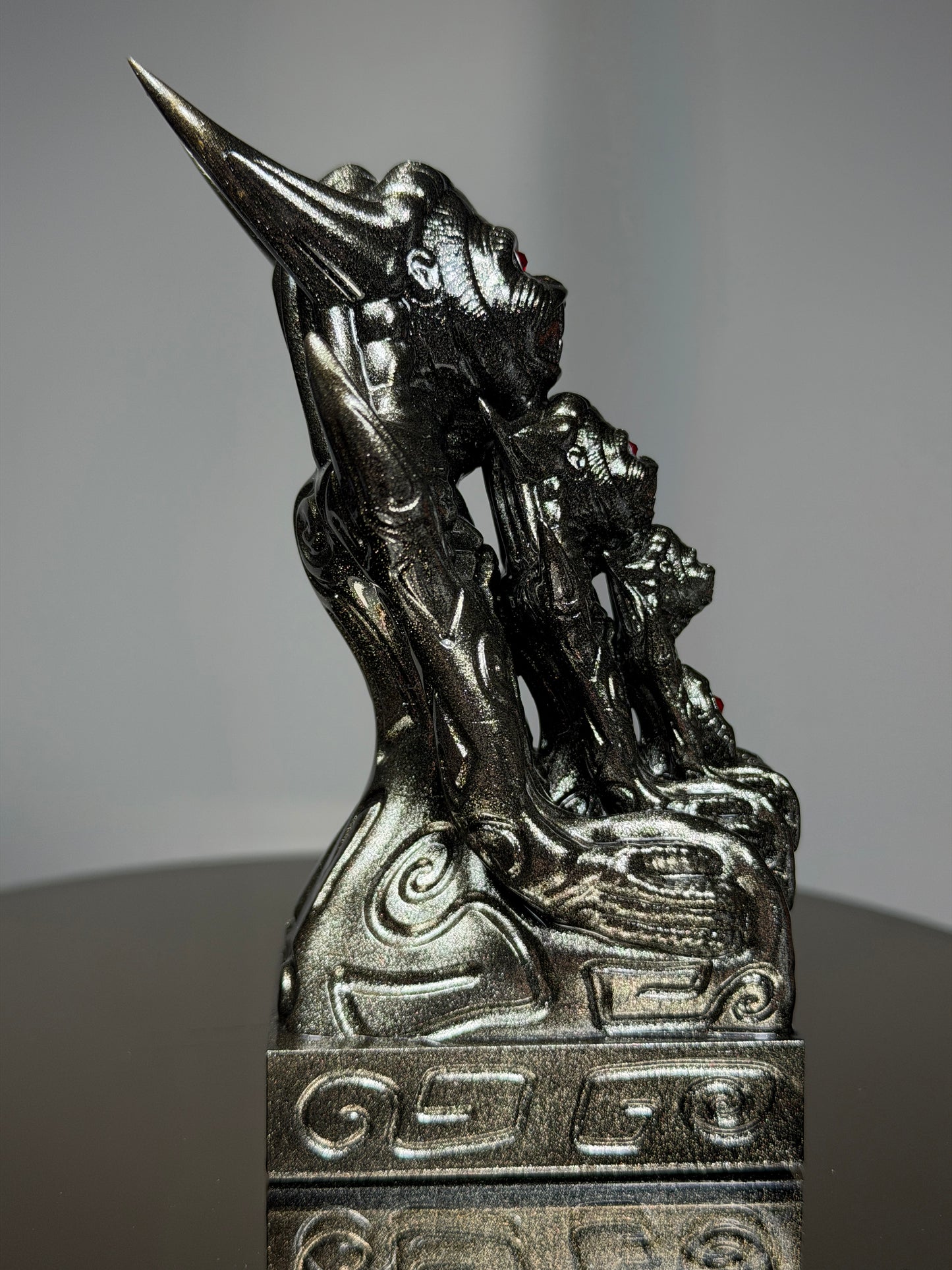 Egyptian Cosmonaut Apes: Silver Dark Metal Flaked