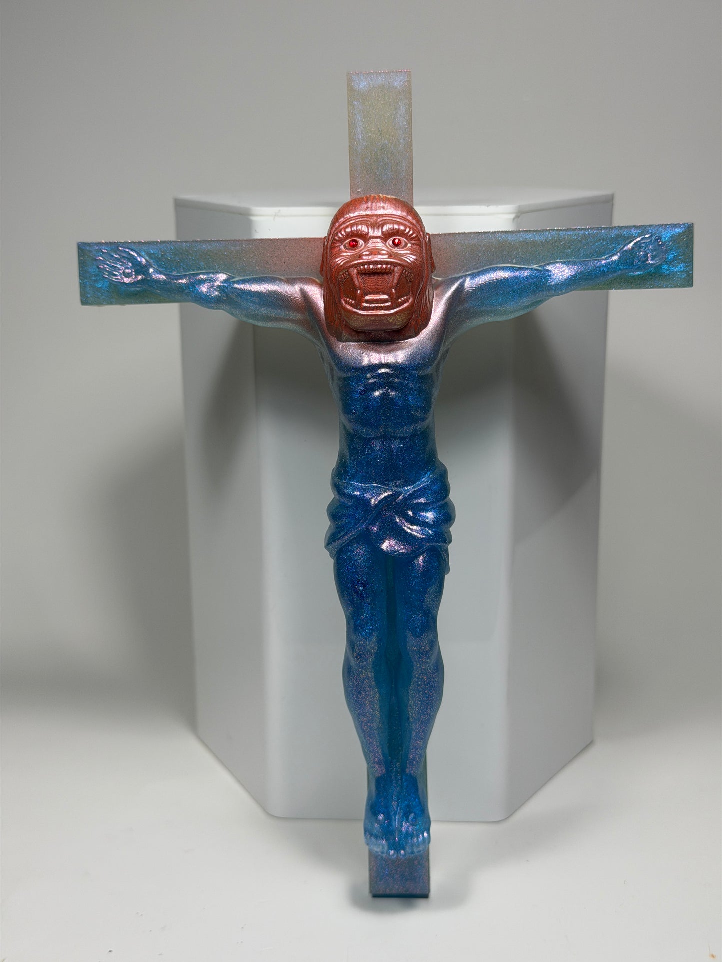 Christ on the Cross but he is an Ape (Big Choice)
