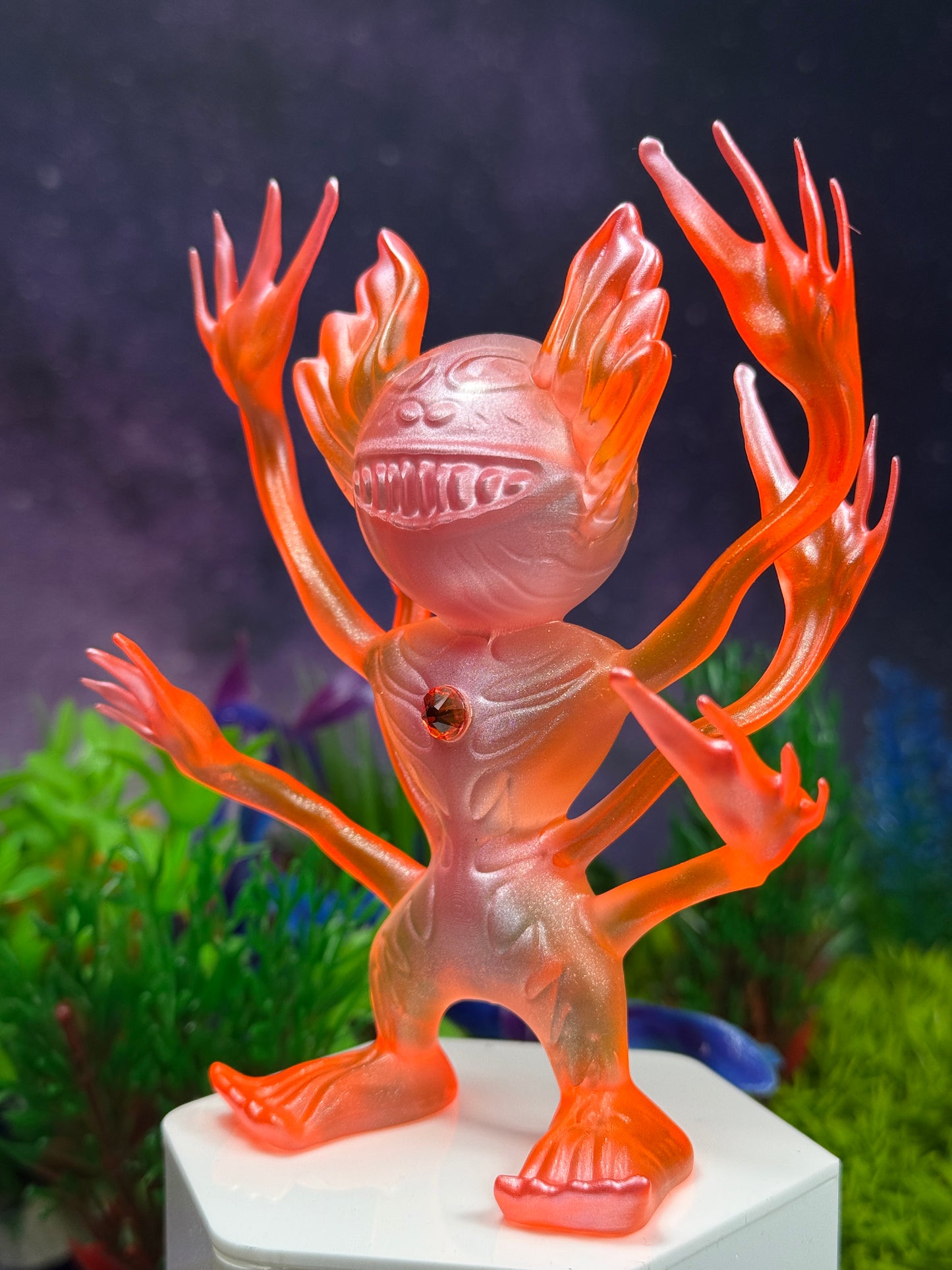 Deep space Creature: Orange and Pink