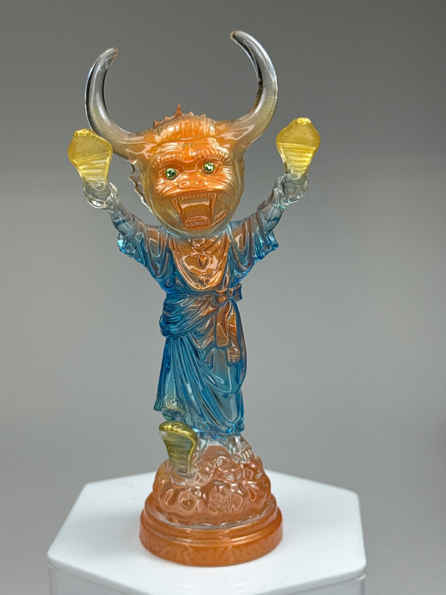 Snake Handler: Orange/Blue