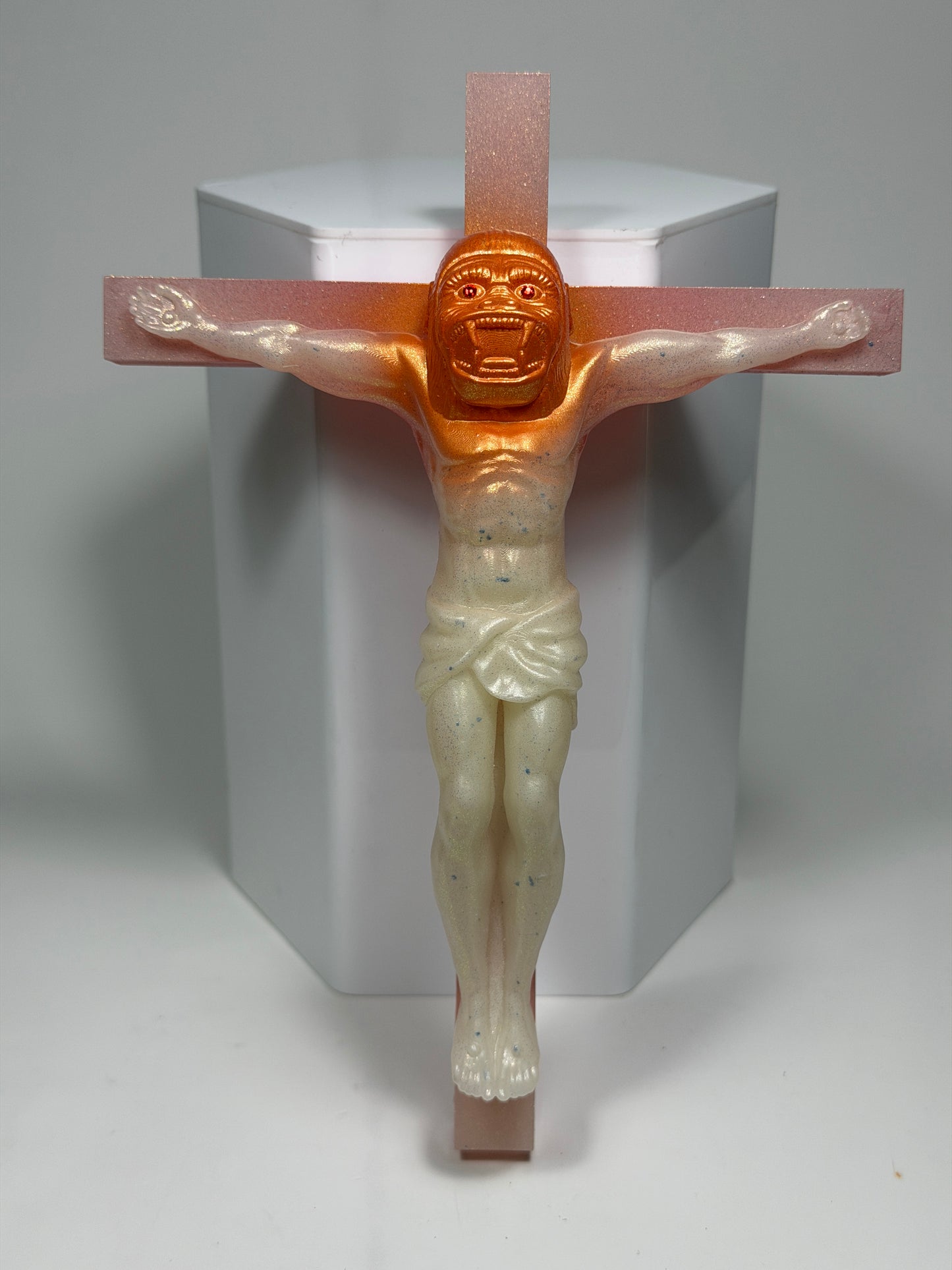 Christ on the Cross but he is an Ape (Big Choice)