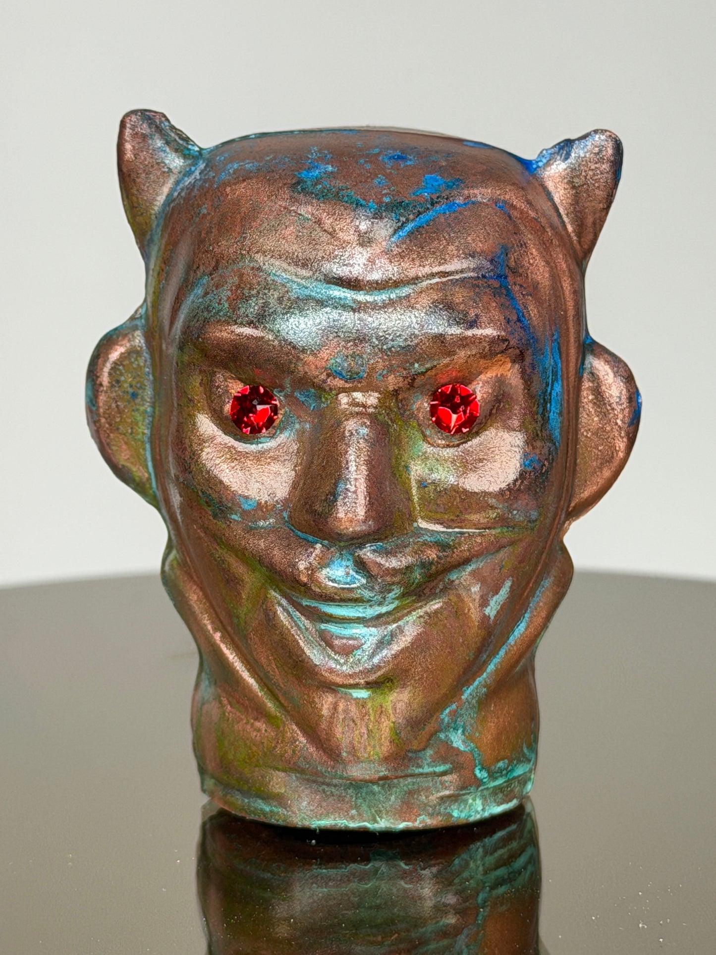 Devil Head: Copper Plated Ceramic