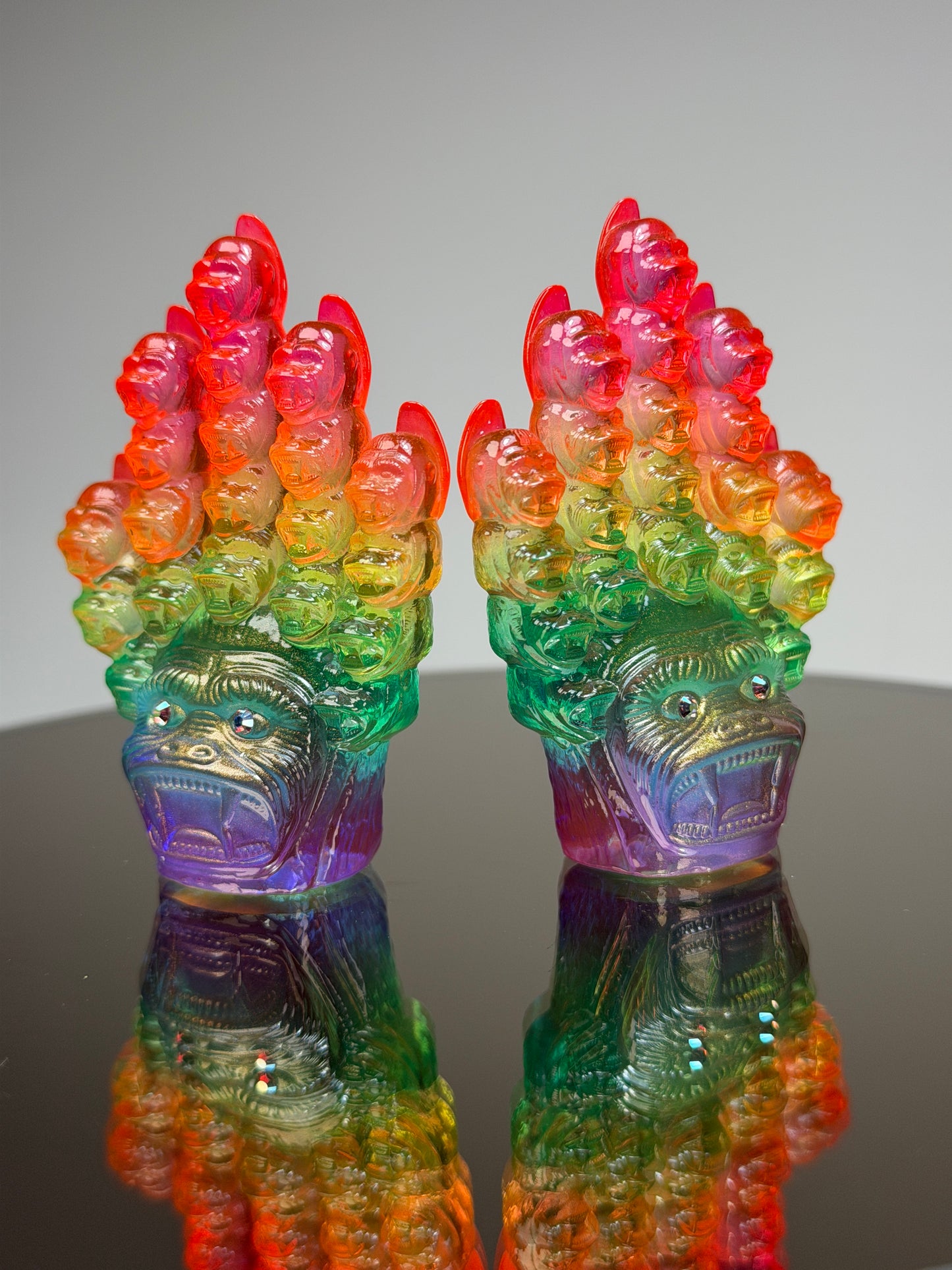 Ape Head Claws: Transparent Rainbow (small set)