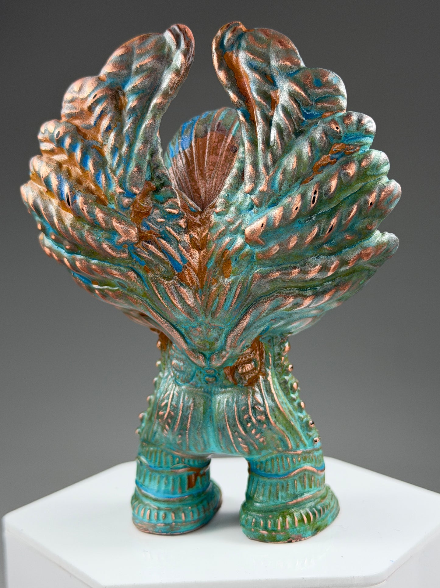 Winged Sphinx Ape: Cooper Plated Wisdom