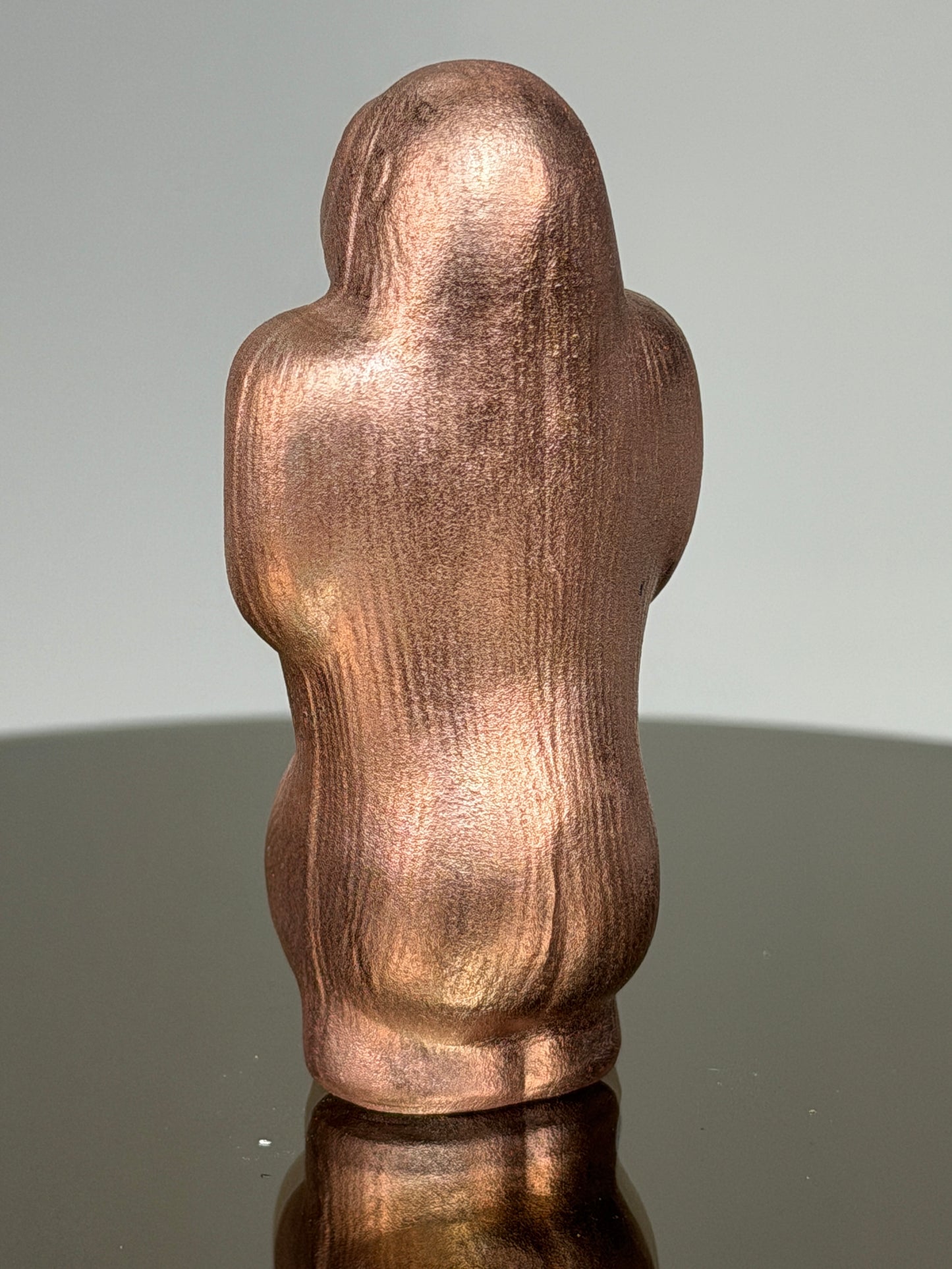Happy Ape: Copper Plated Polished