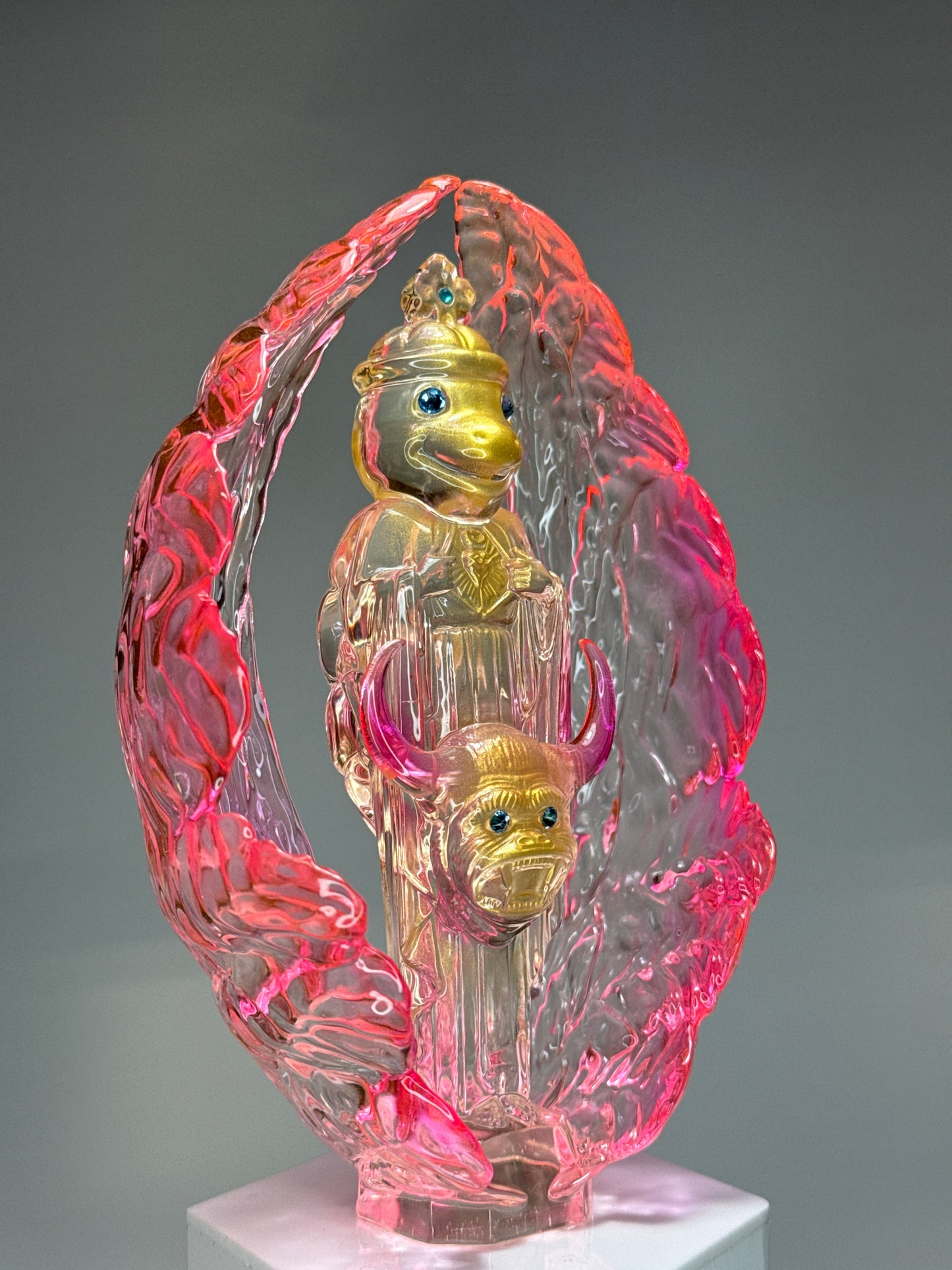 Turtle at the End of Days: Pink/Gold/Clear