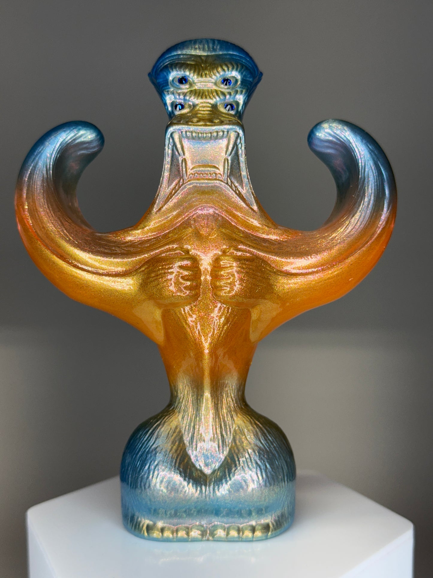 Breaking Wave Ape: Translucent Orange/Pearlescent Blue/Gold