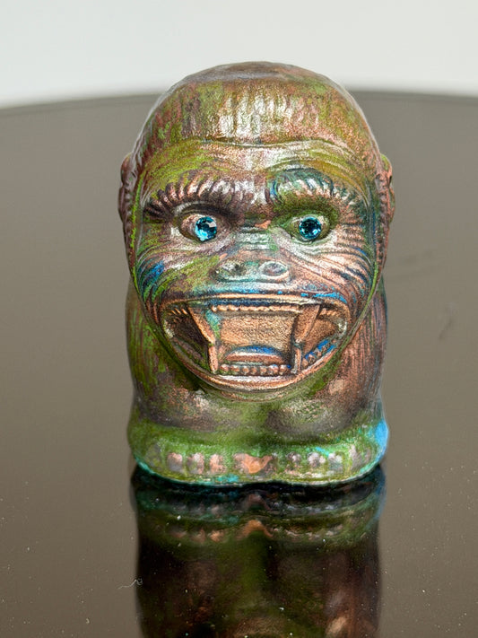 Stumpy Ape: Copper Plated Mini Stump Blue Eyes