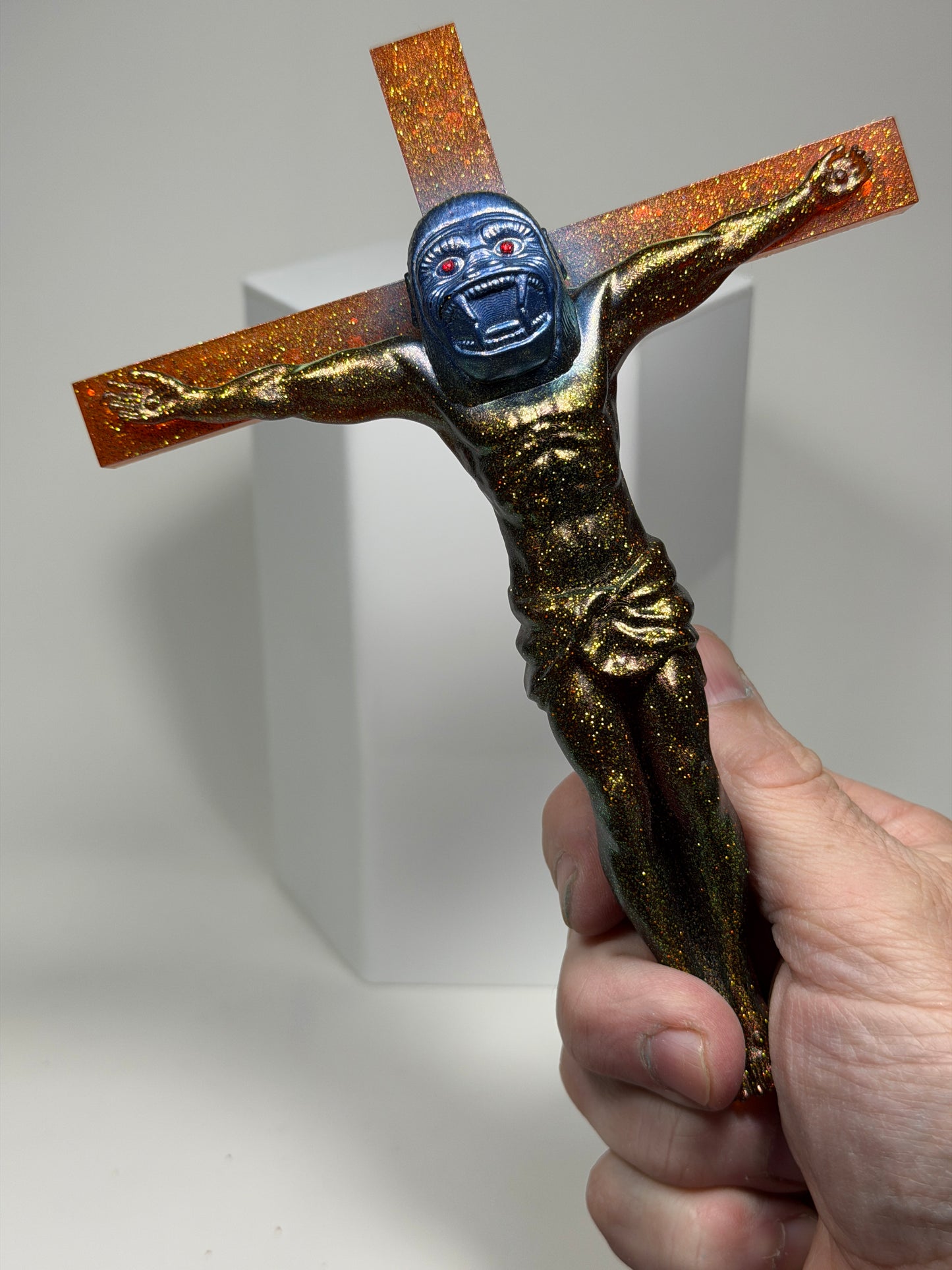 Christ on the Cross but he is an Ape (Big Choice)