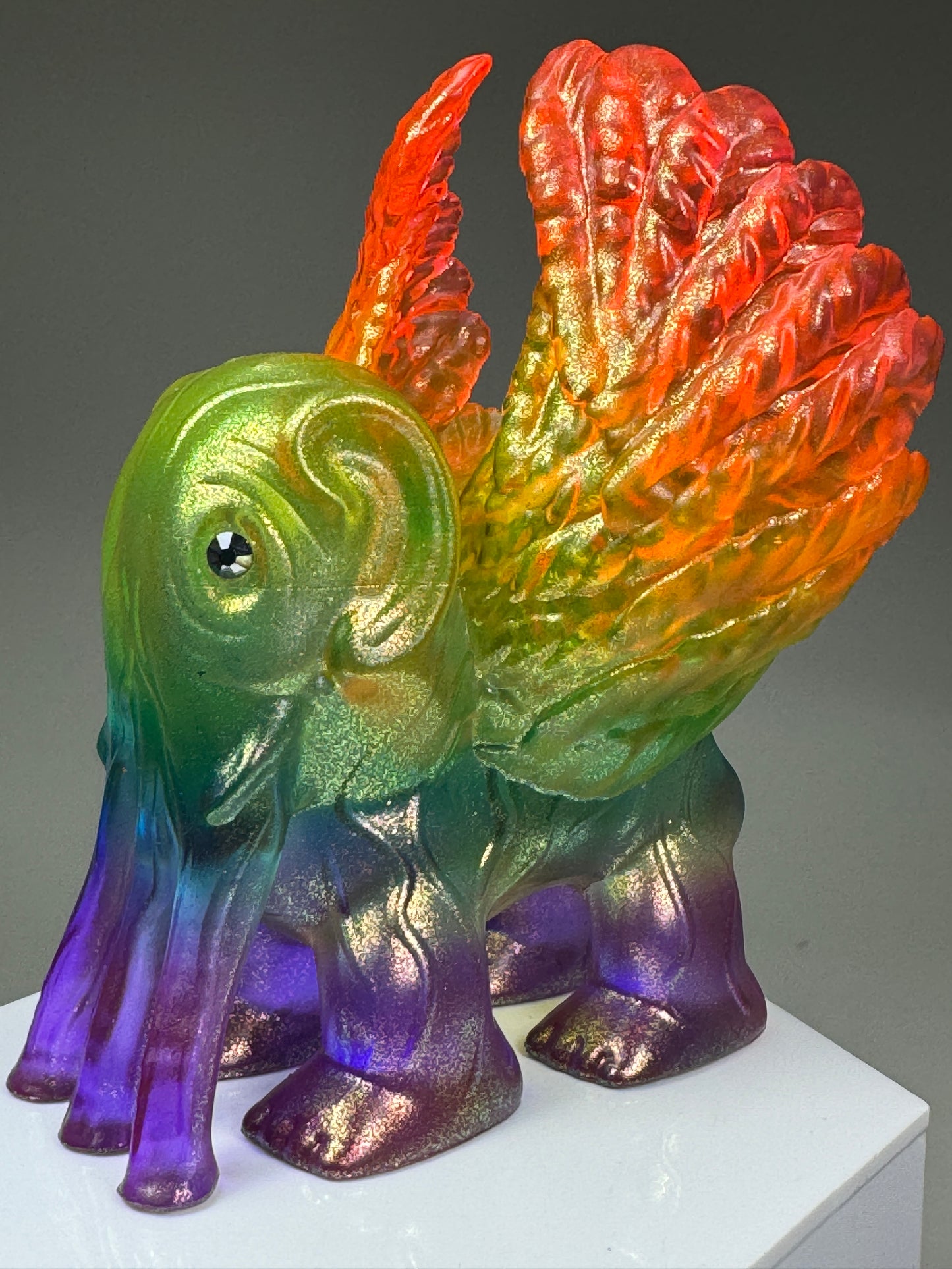 Winged Elephant of the New Day: Gold Rainbow