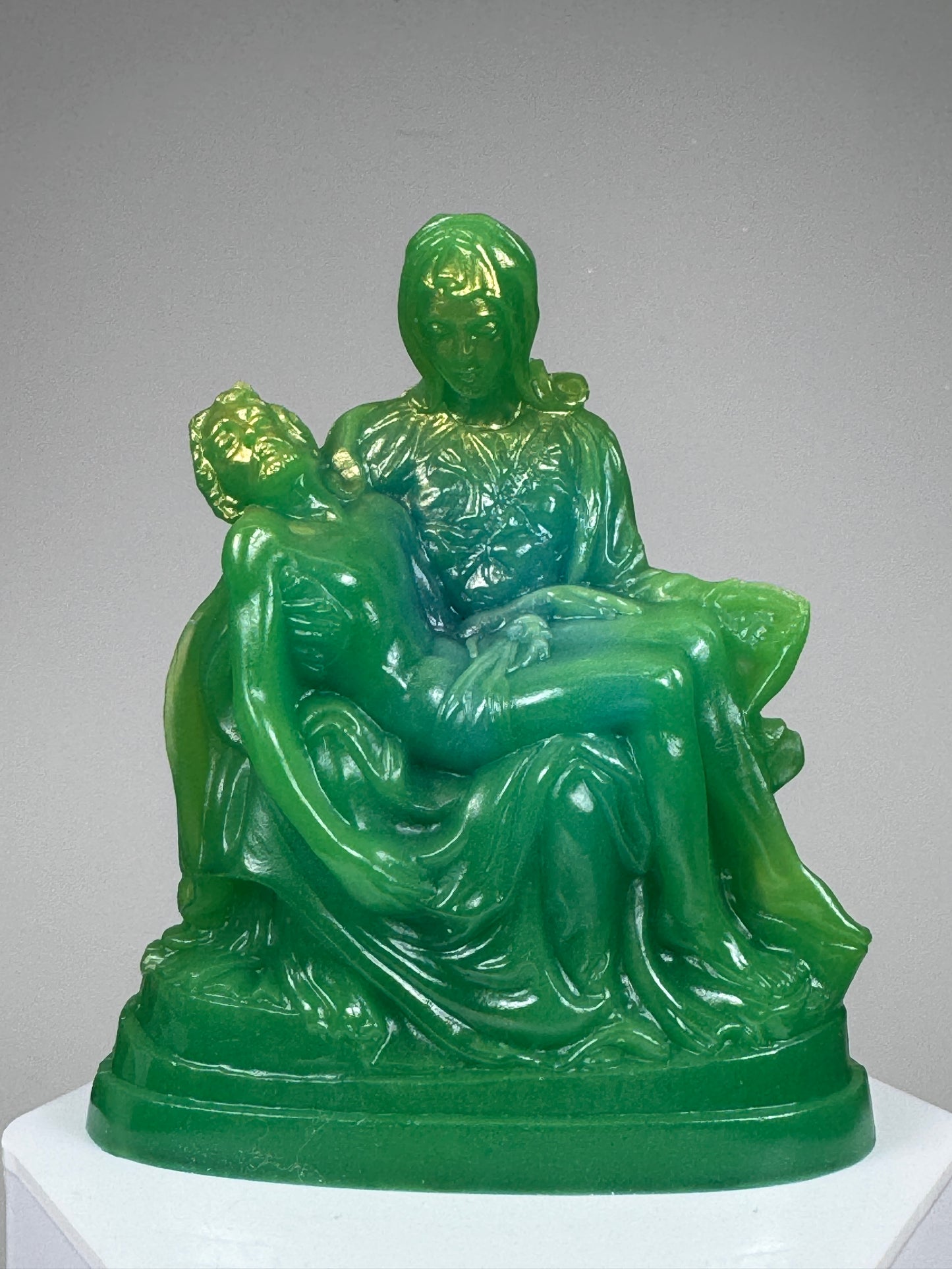 Pietà: Glow Green with Gold