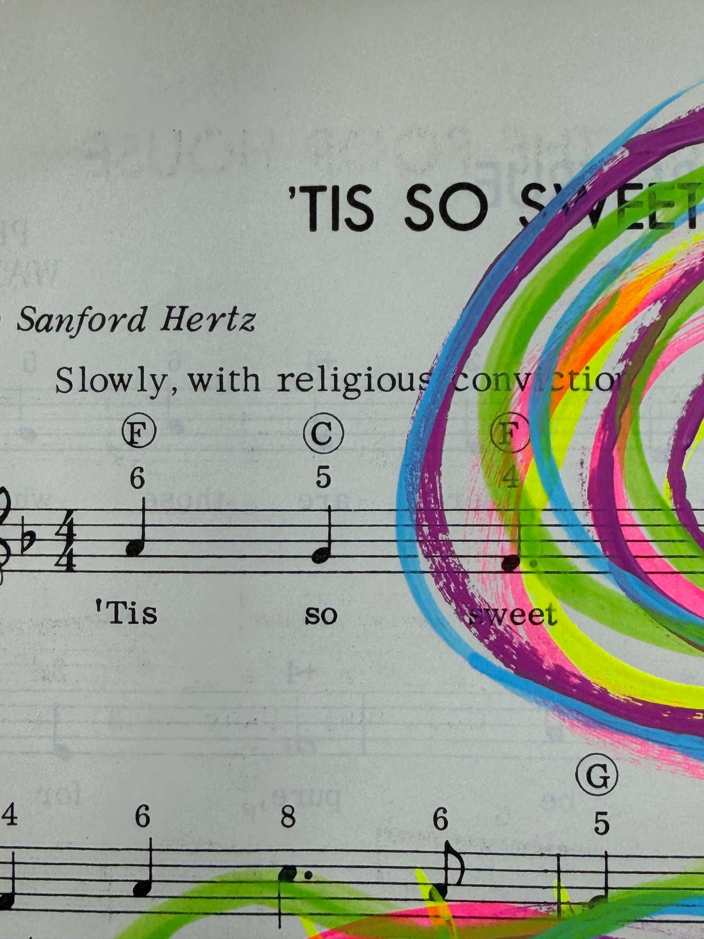 ‘Tis so Sweet to Trust in Jesus (slowly, with religious conviction)