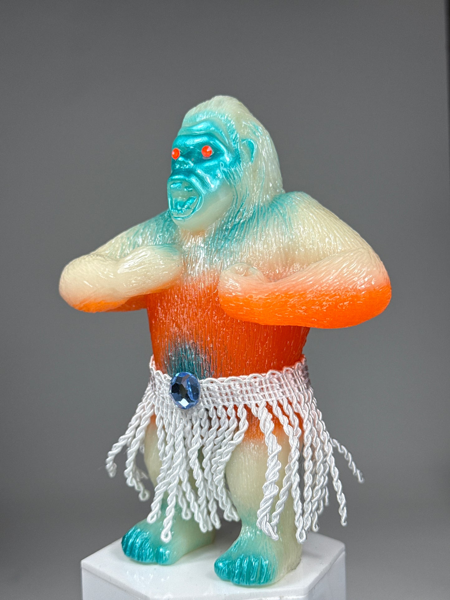 Hula Ape: White/Orange Glow