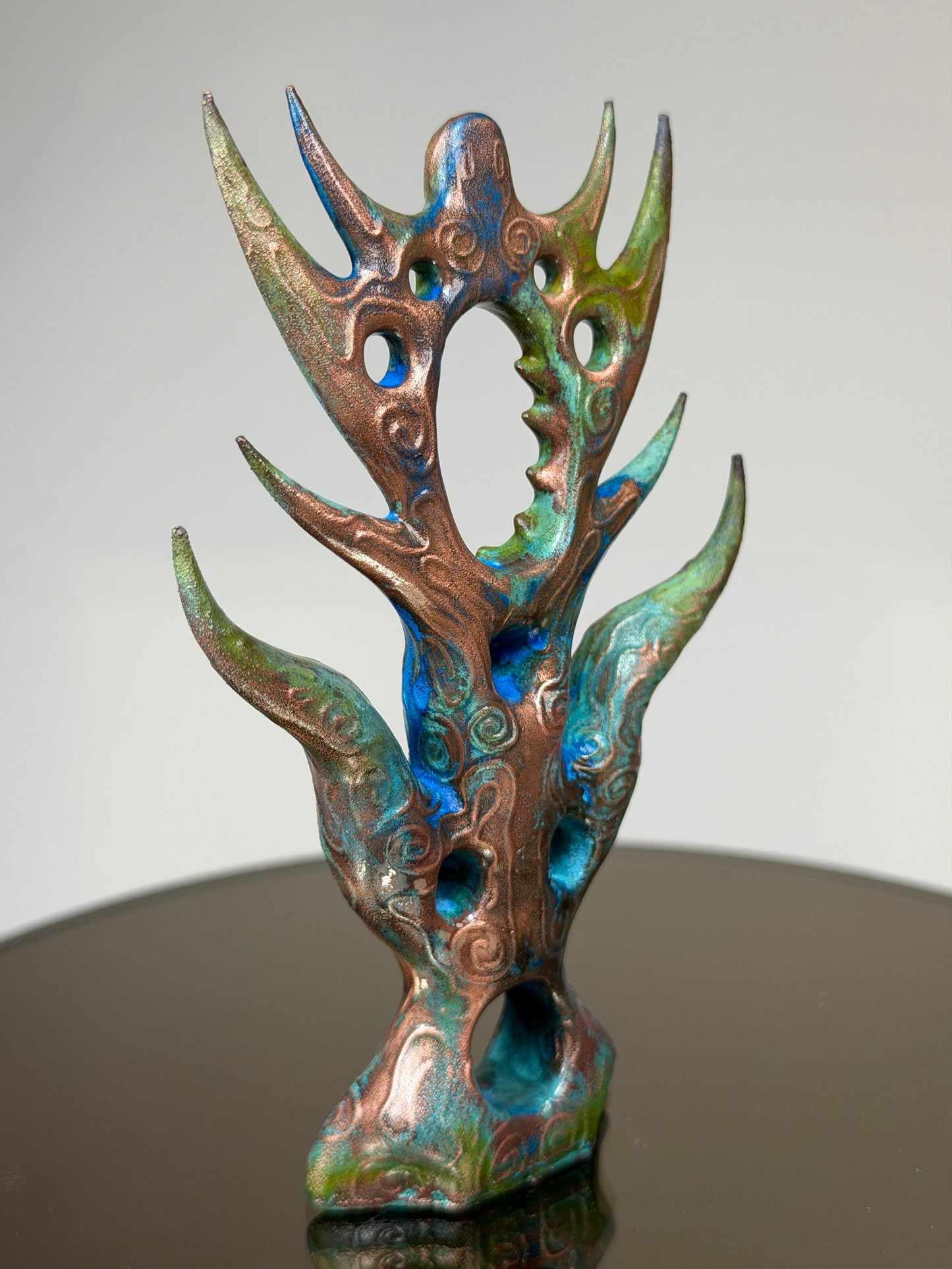 Glyph Number Nine: Copper Plated Sharp Flow