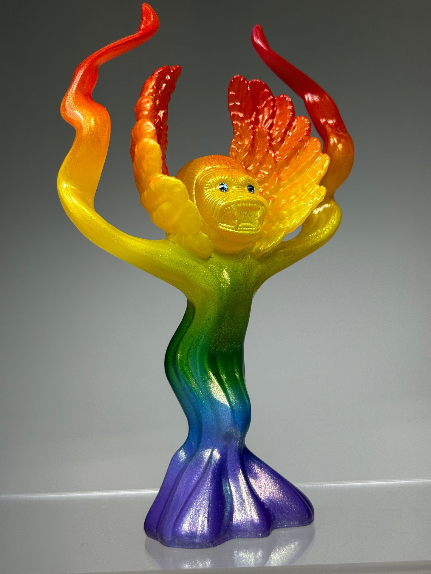 Adult Cherub Ape: Gold Rainbow