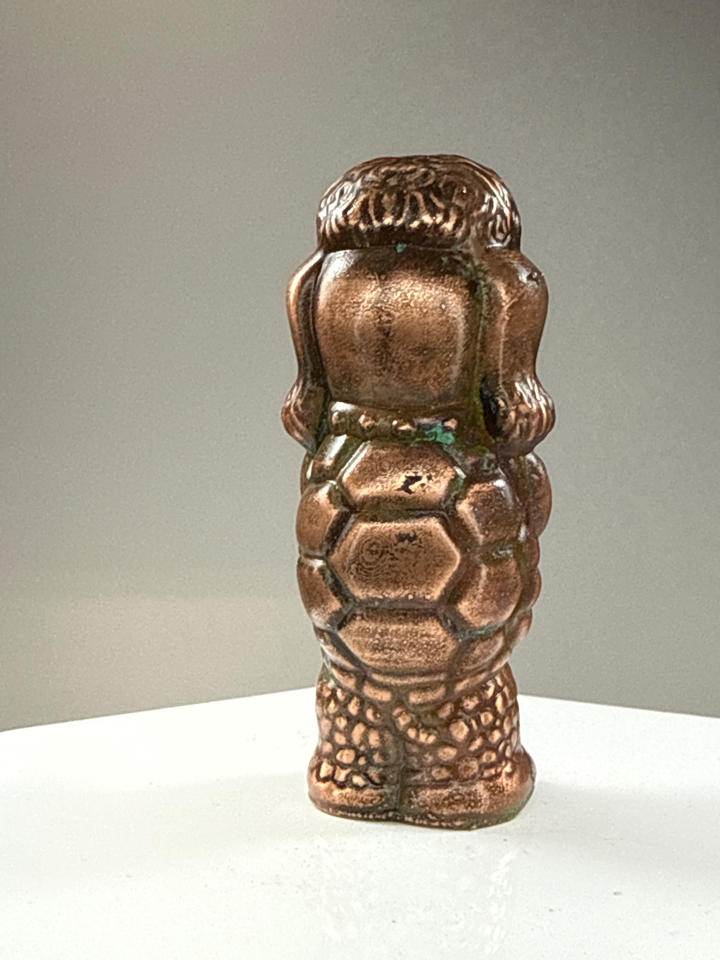 Poodle Turtle: Copper Plated Rubbled