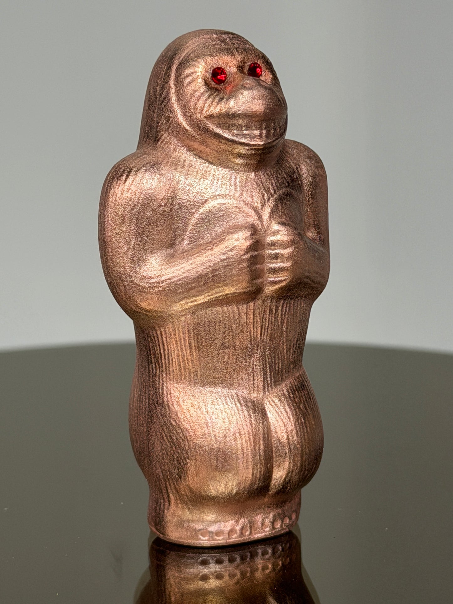 Happy Ape: Copper Plated Polished