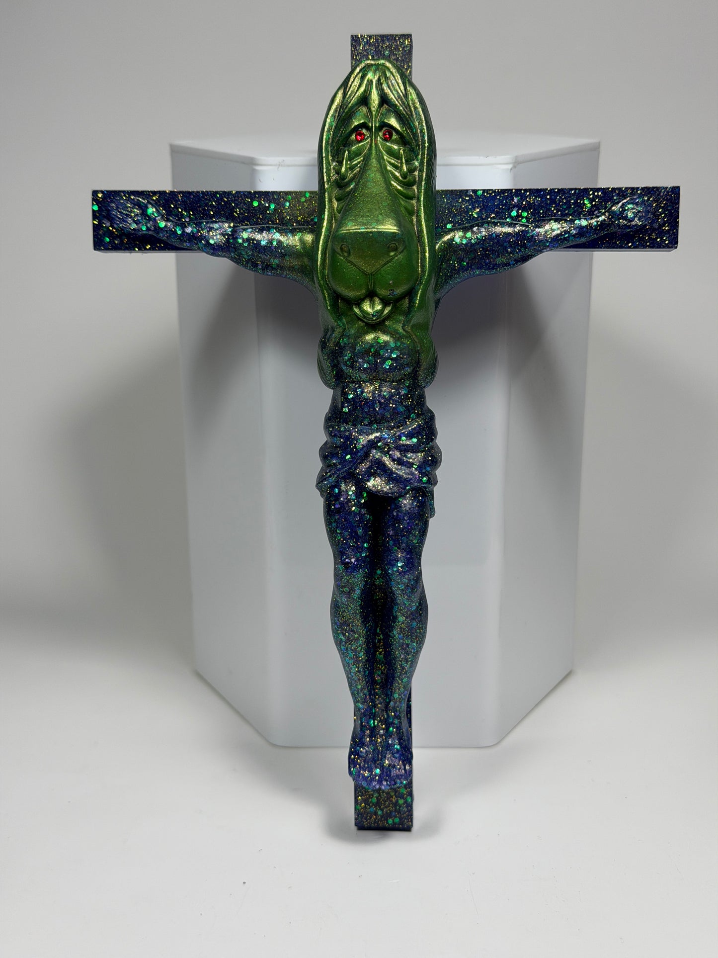 Christ on the Cross but he is a Sad Dog (Big Choice)