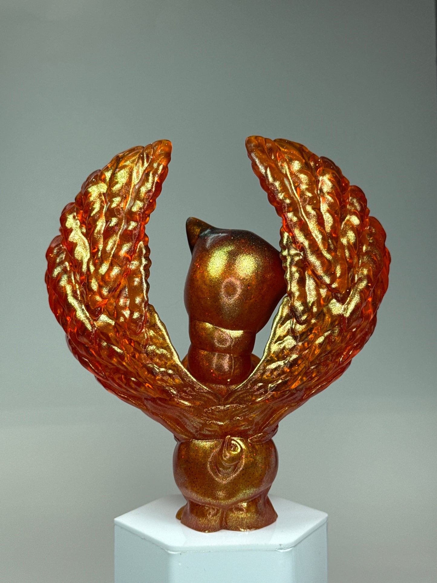 Winged Twisted Pig: Glitter Orange