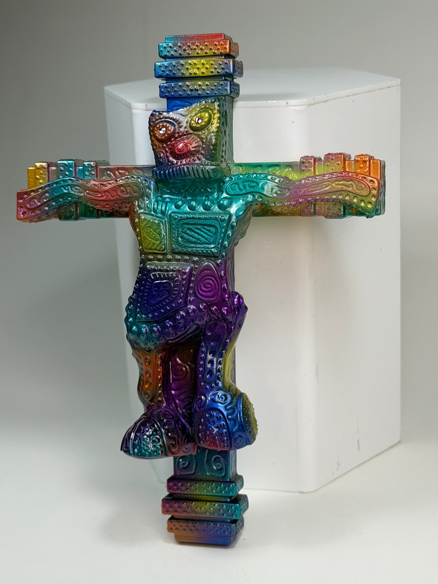 Wonky Robot Up on the Cross: Busy