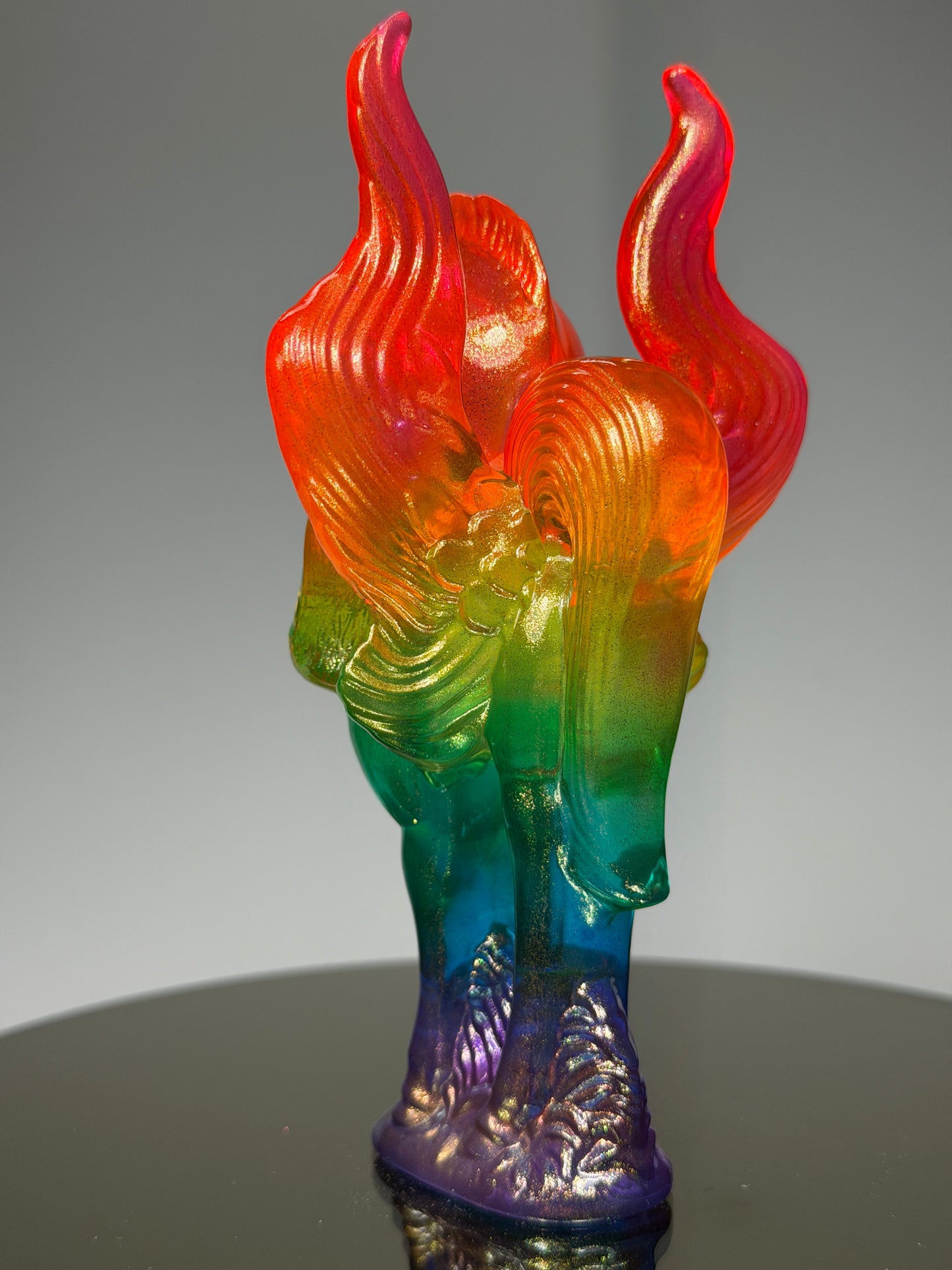 Pegasus Wag: Transparent Rainbow