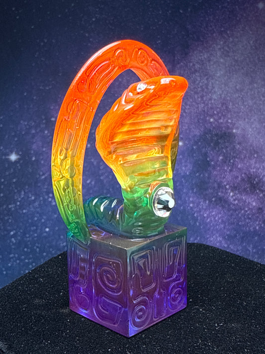 Egyptian Cobra: Transparent Rainbow