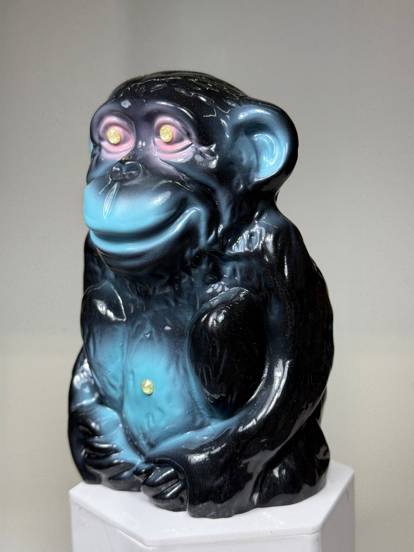Sitting Monkey: Midnight Pastel