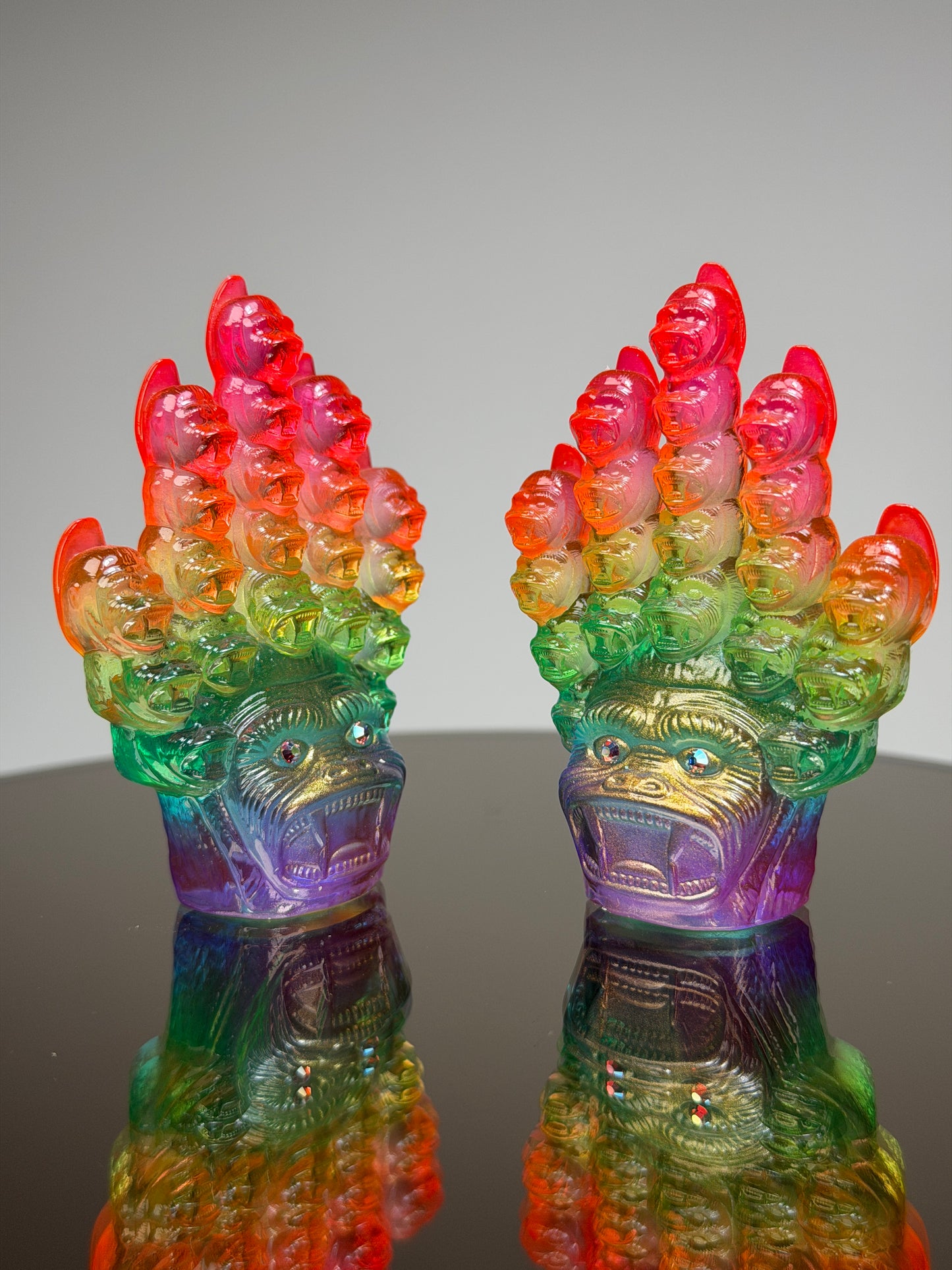 Ape Head Claws: Transparent Rainbow (small set)