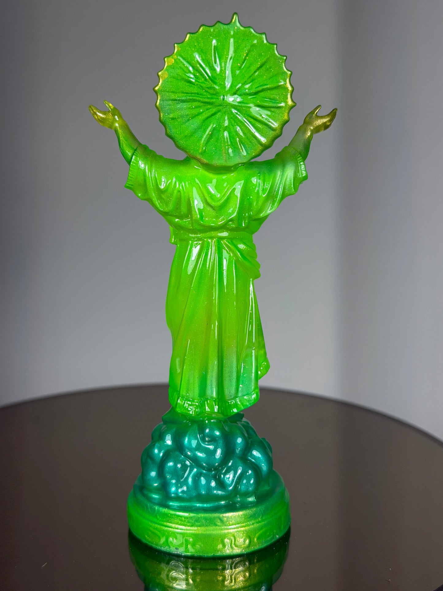 Tango Christ: Glow Eyes Green - Painted by Ashley Alvarado