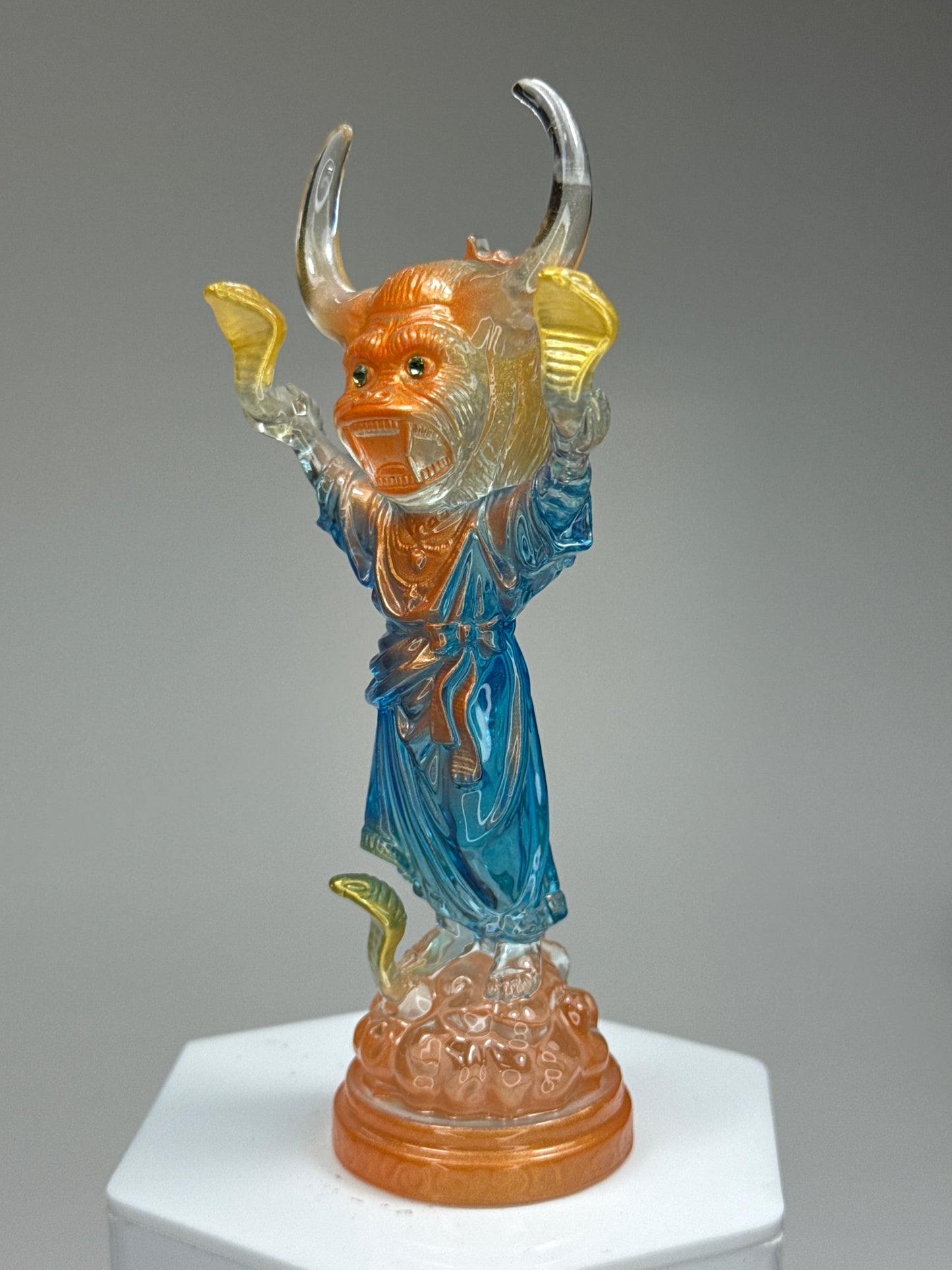 Snake Handler: Orange/Blue