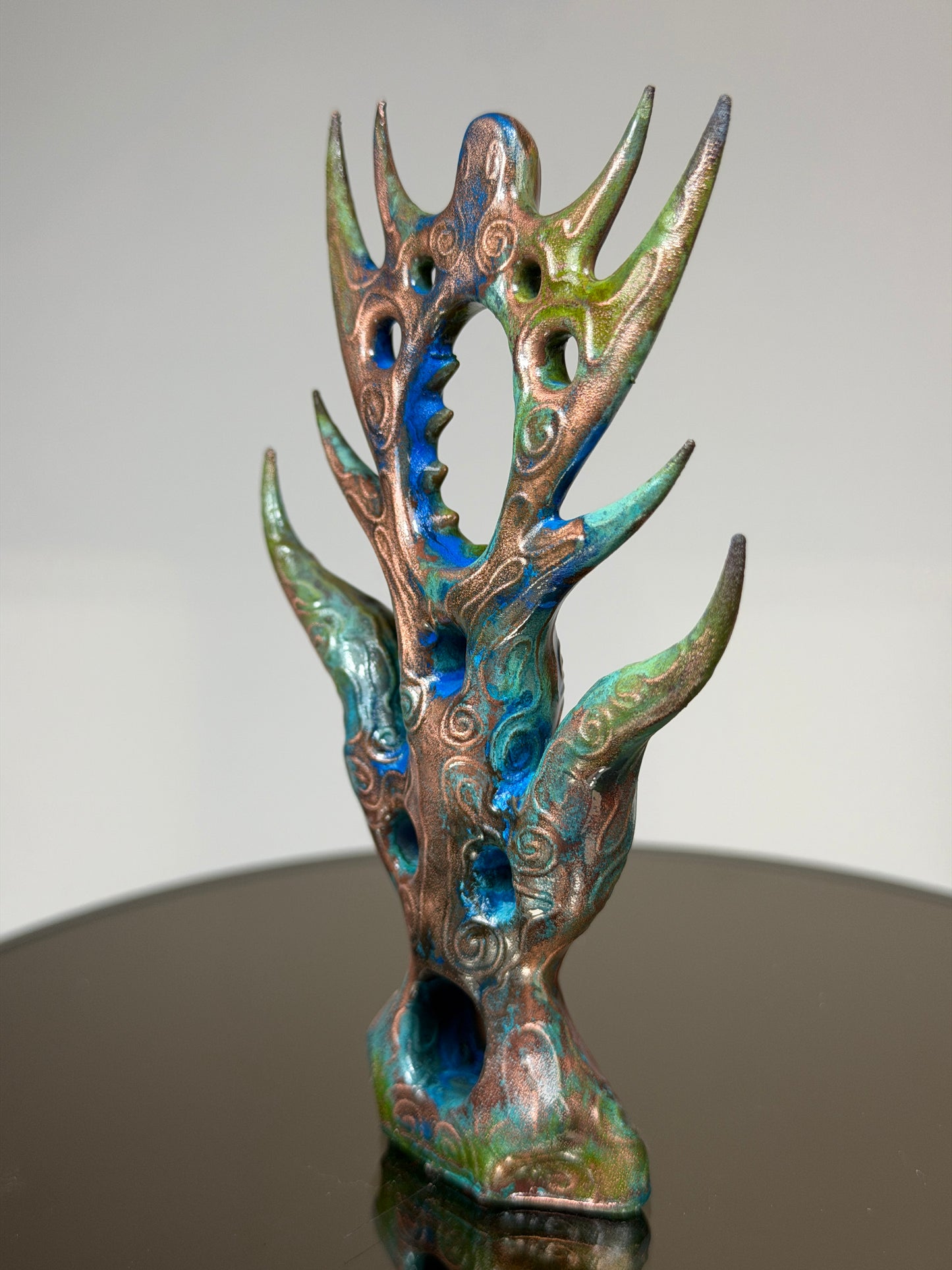 Glyph Number Nine: Copper Plated Sharp Flow