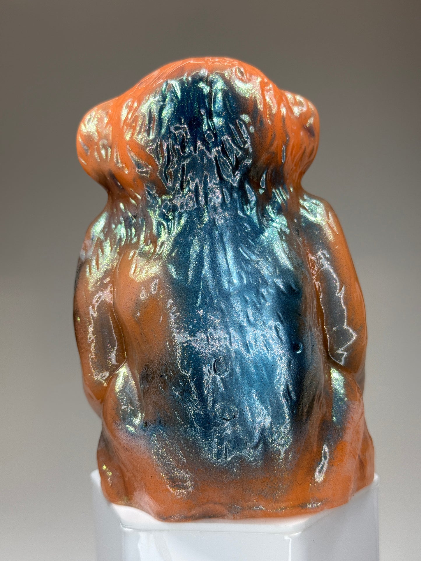 Sitting Monkey: Orange Glow Squat