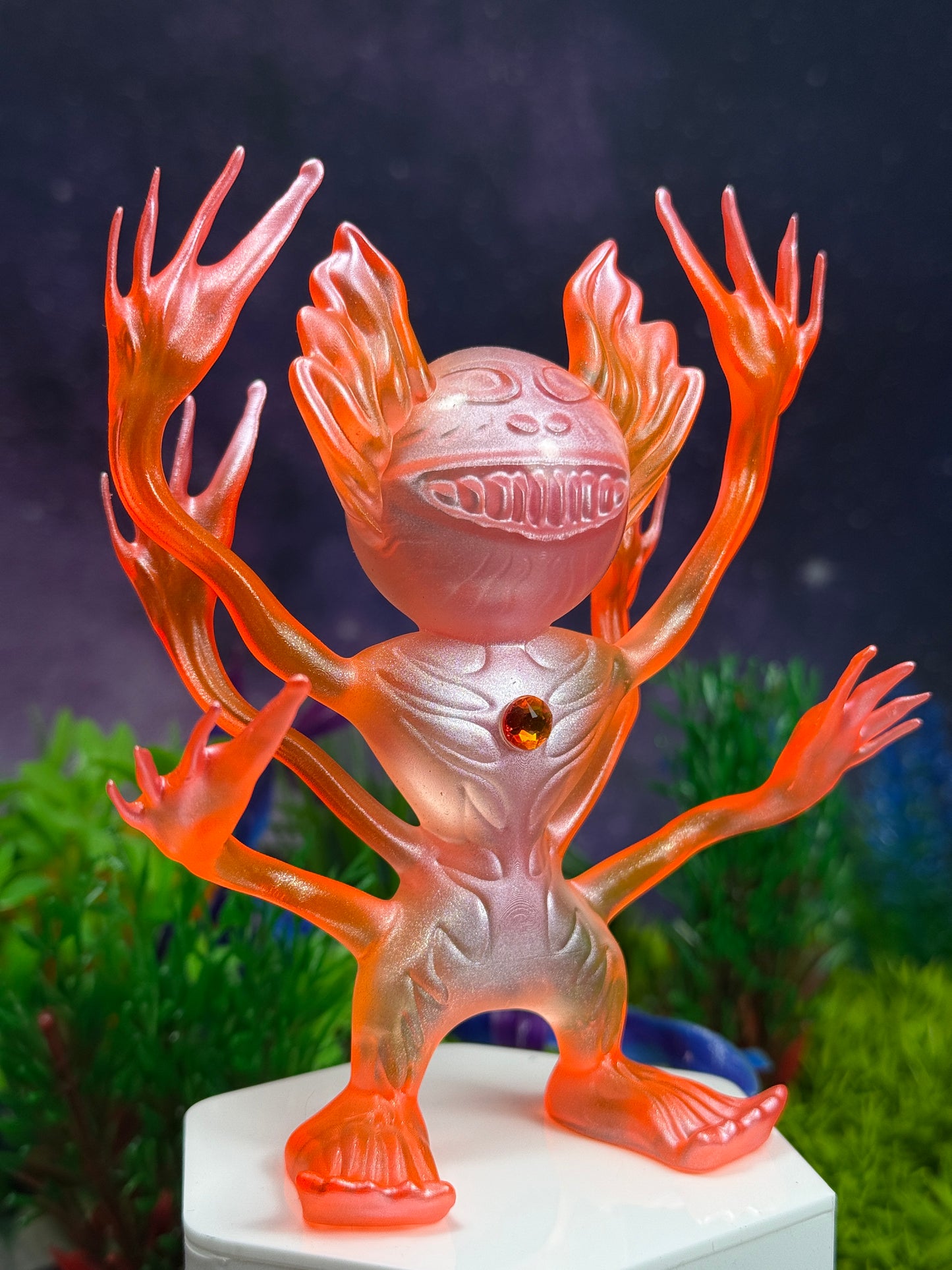 Deep space Creature: Orange and Pink