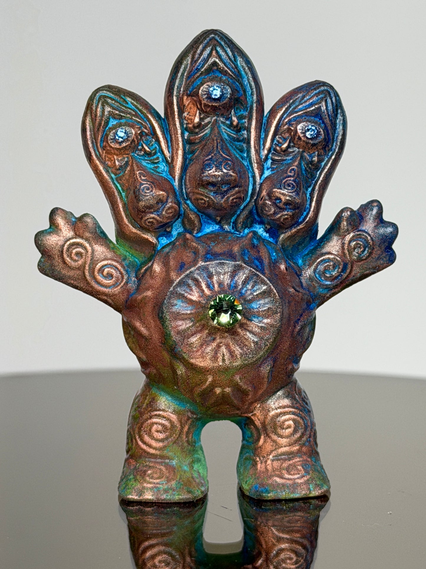 Sad Dog Eyeball Troll: Copper Plated Cry