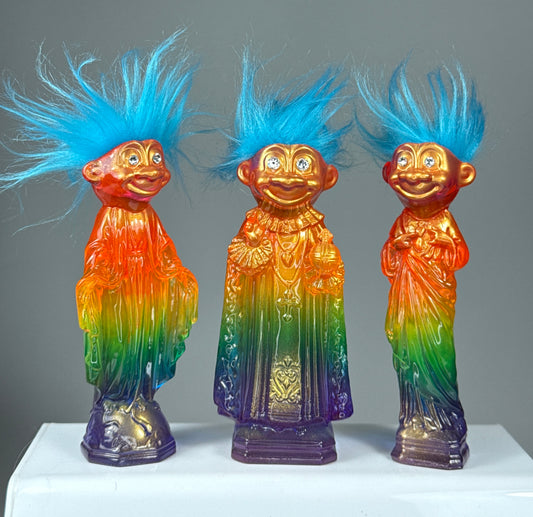 Holy Troll Trilogy: Transparent Rainbow with Gold