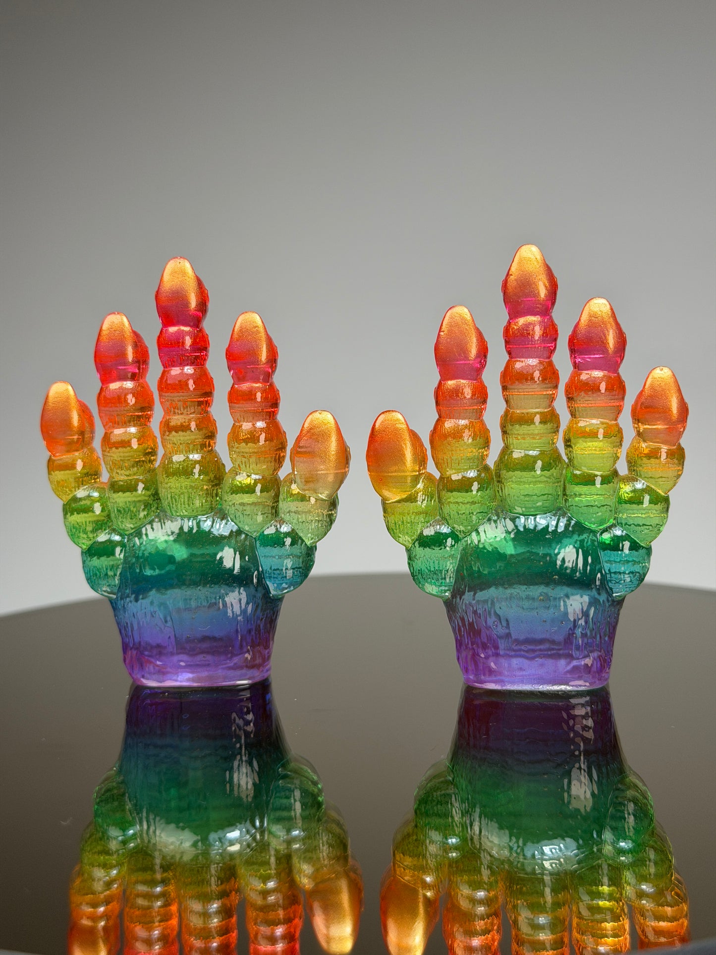 Ape Head Claws: Transparent Rainbow (small set)